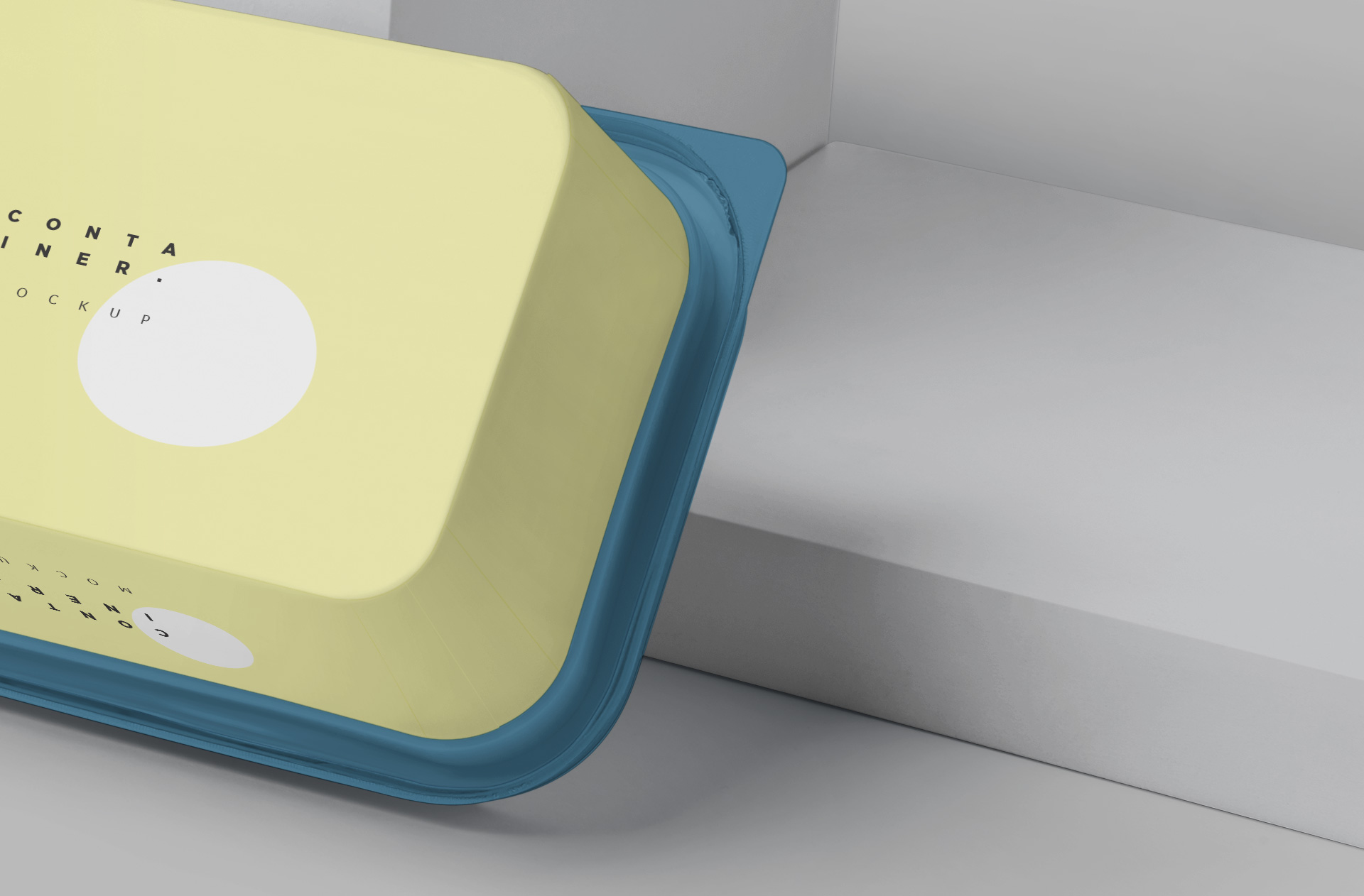 disposable container mock-up