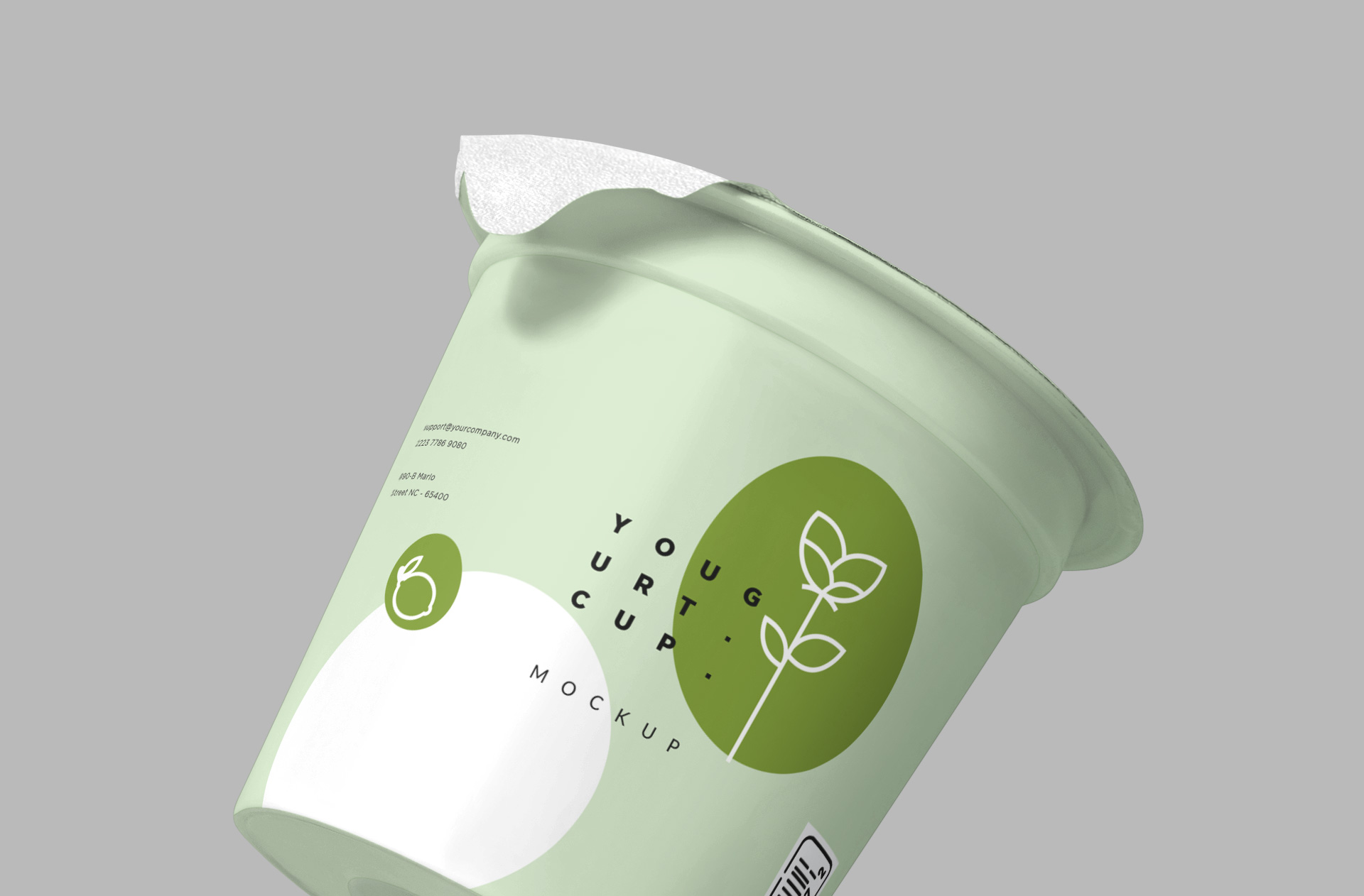 dairy product packaging mockup
