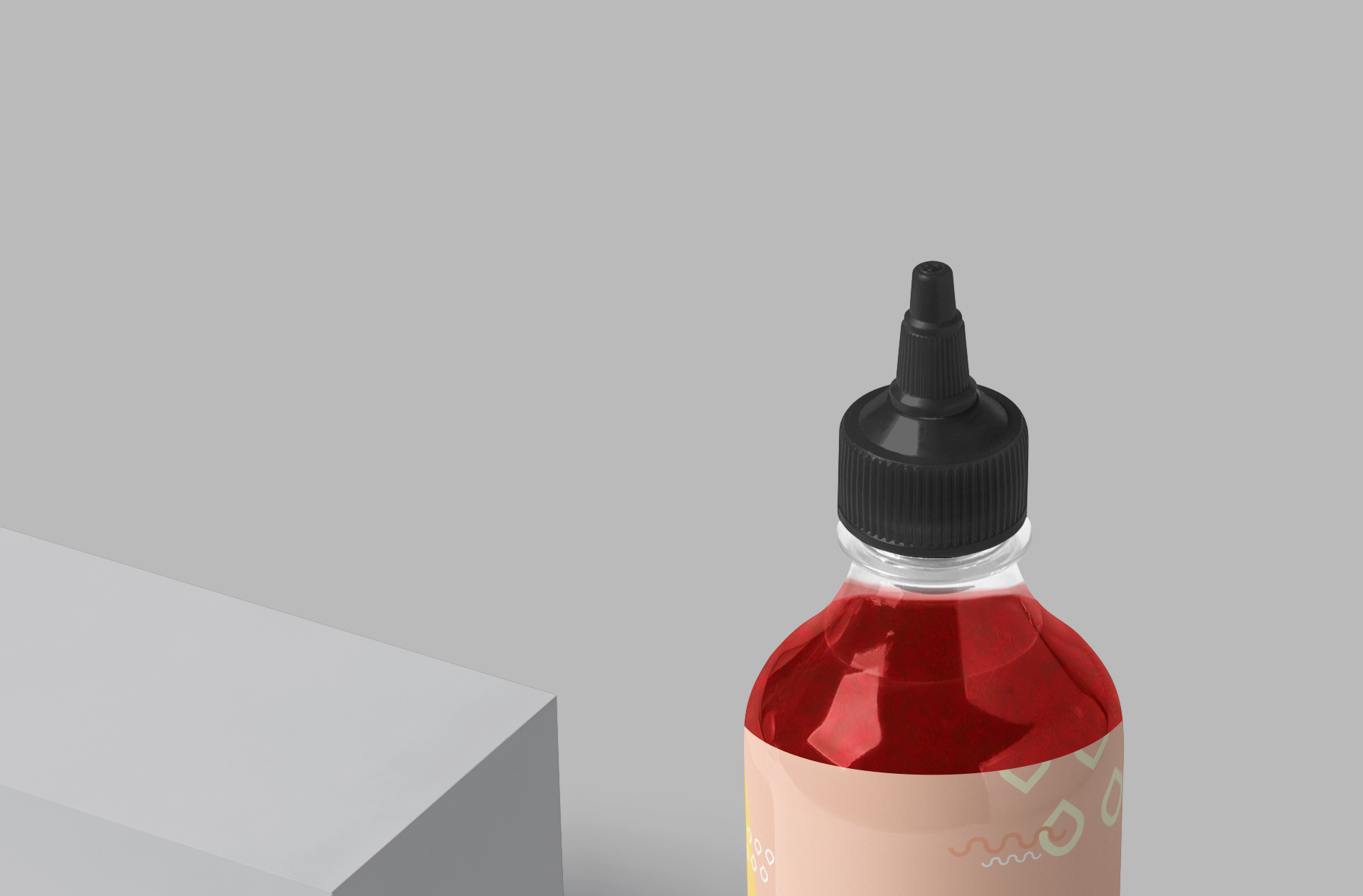 customizable bottle mock-up