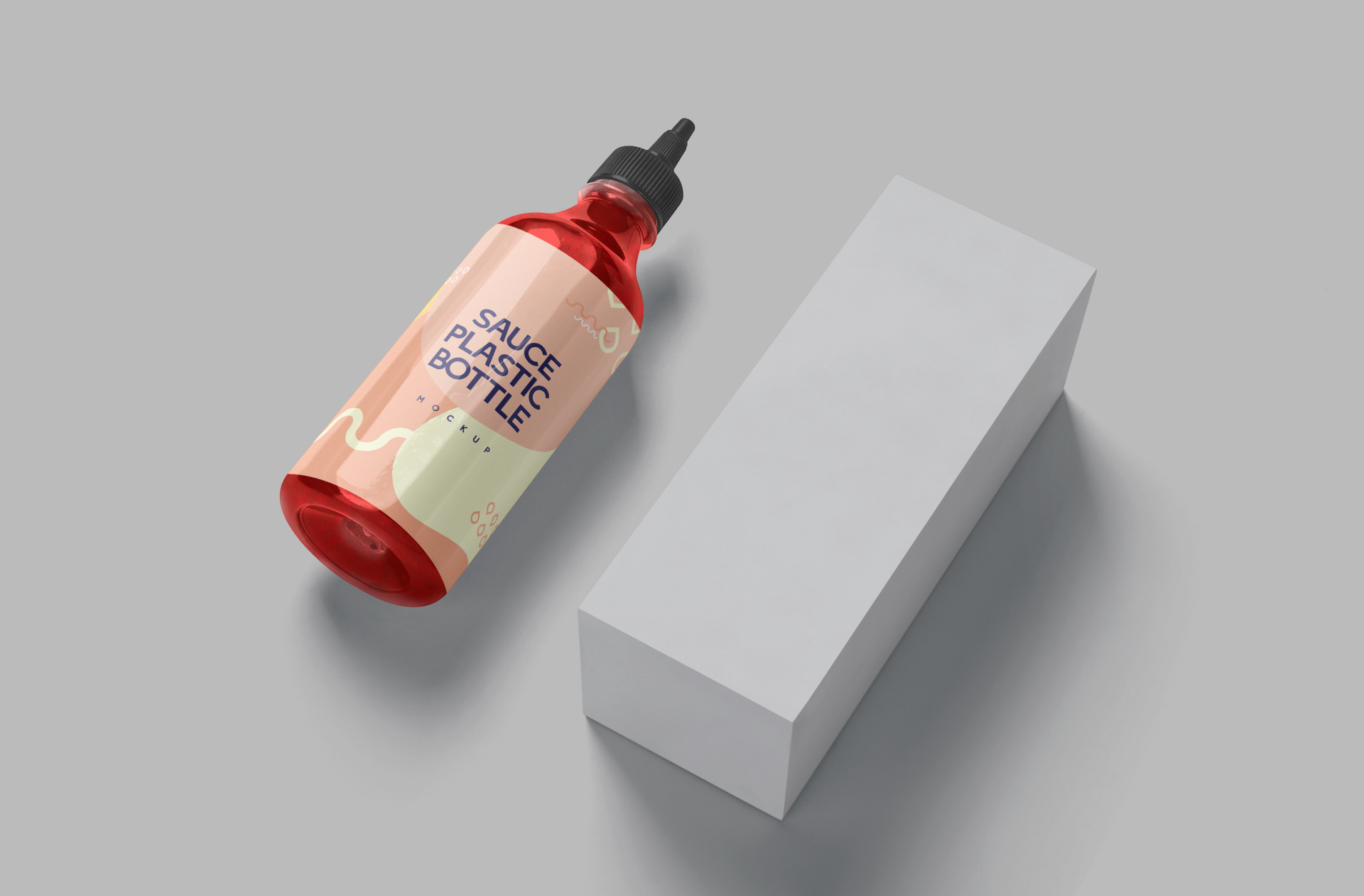 Minimalist Condiment Bottle Mockup Design
