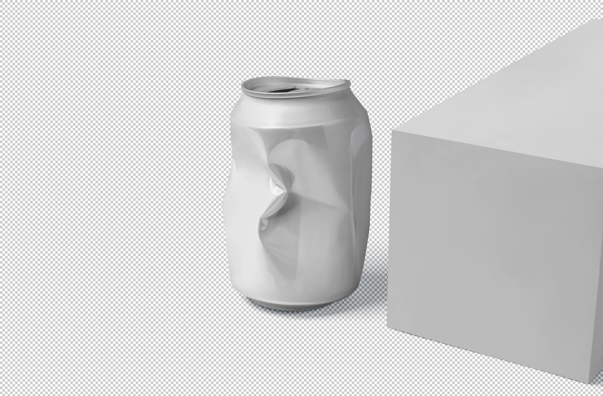 aluminum can branding PSD