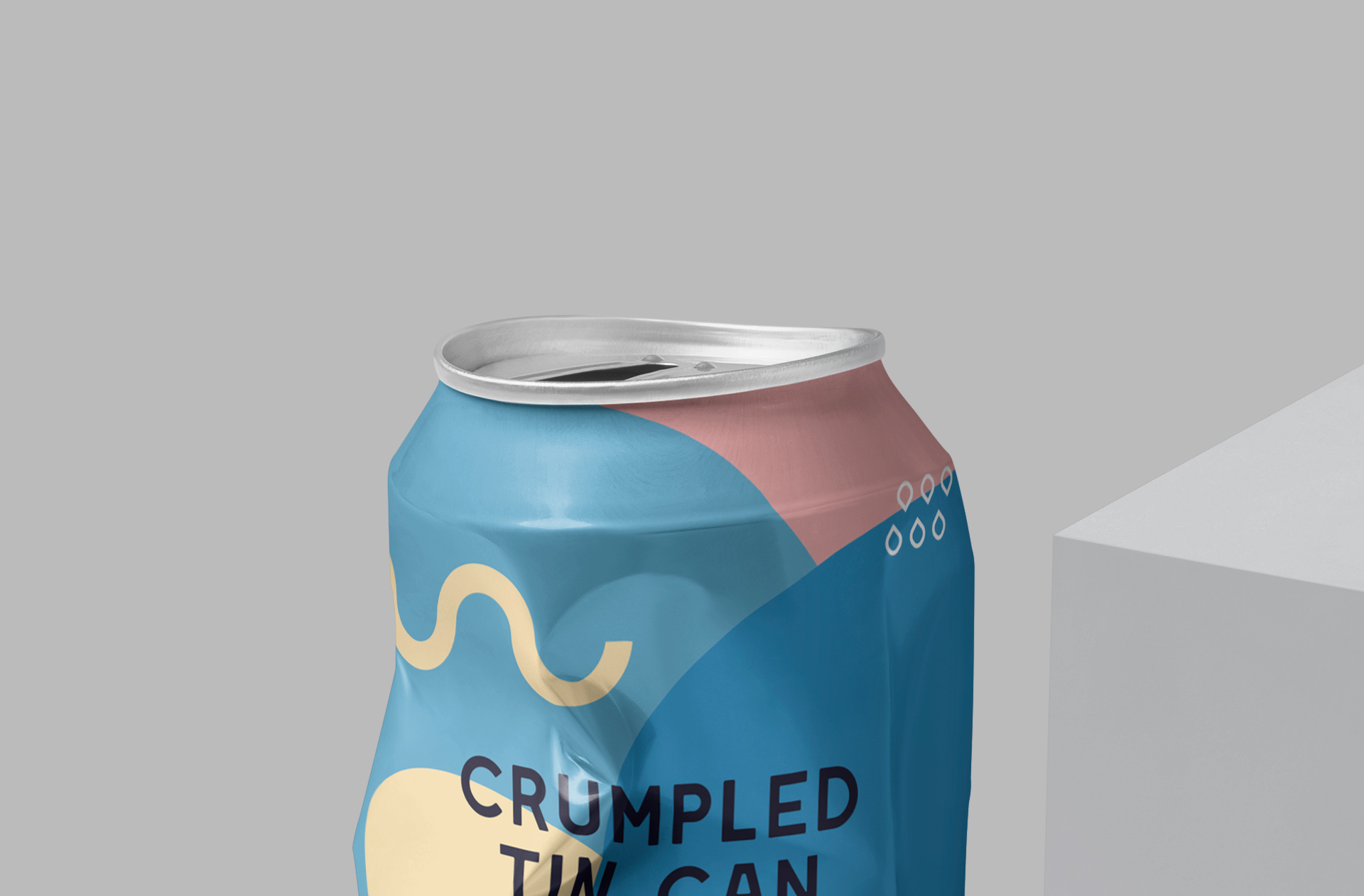 aluminum can branding PSD