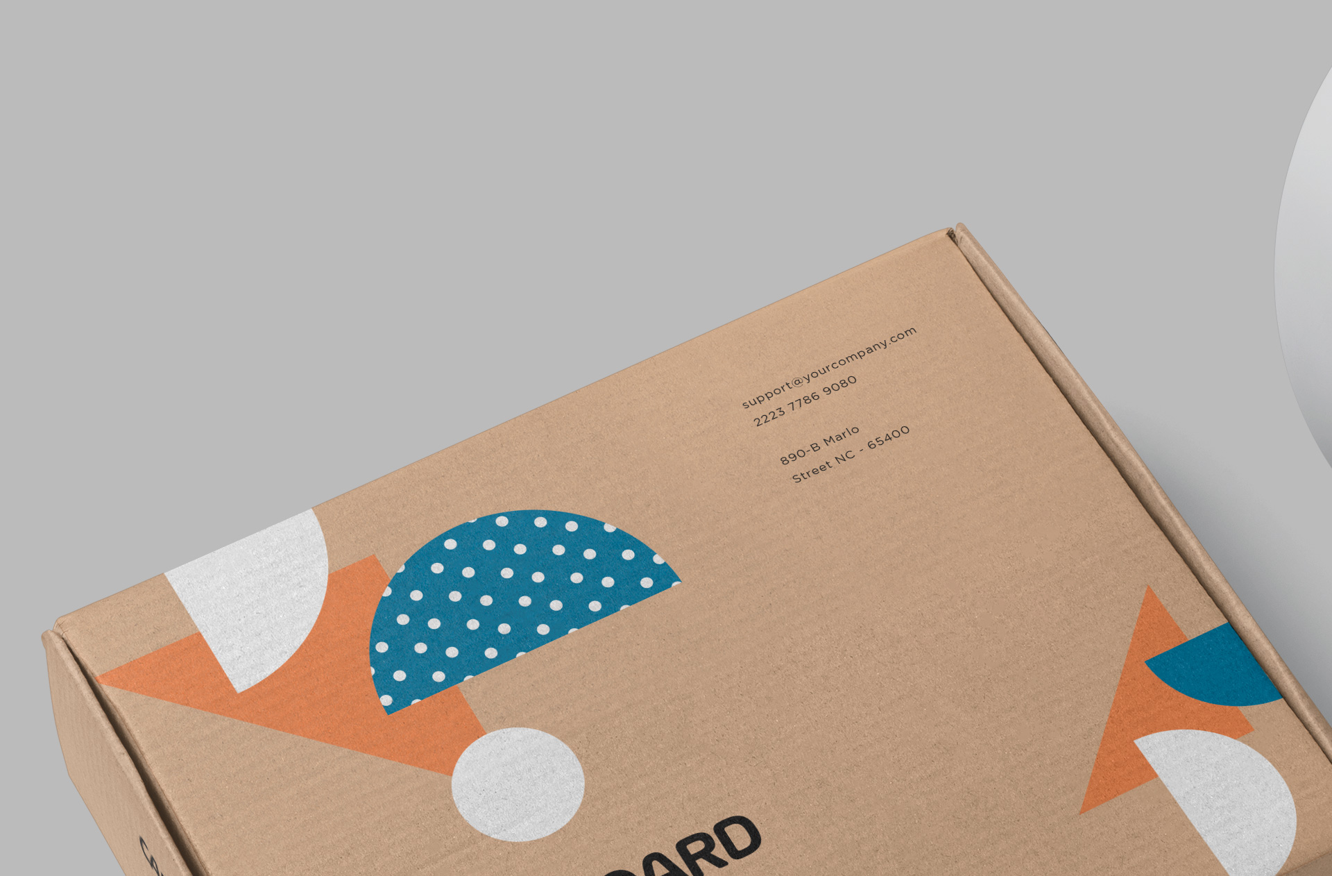kraft paper box mockup