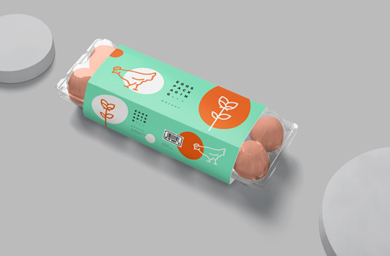 Egg Carton Packaging Mockup Design
