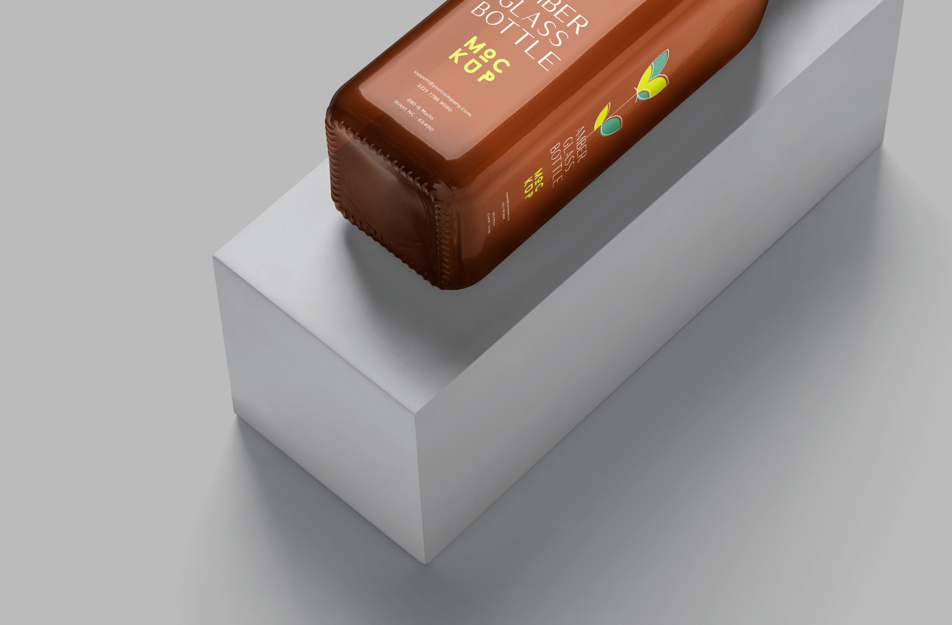 beverage branding mock-up PSD