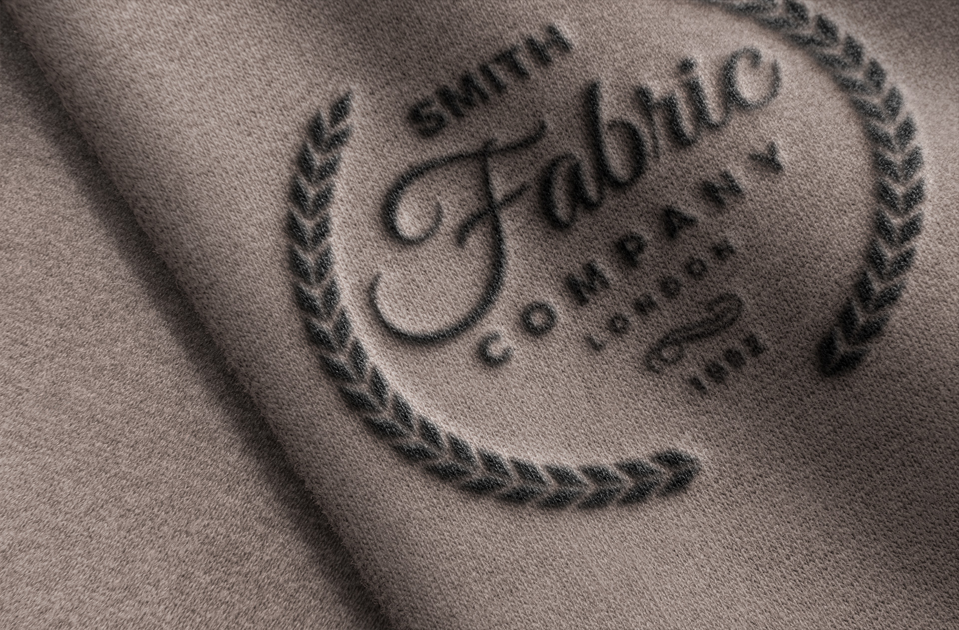 Fabric Embossed Logo Mockup for Branding