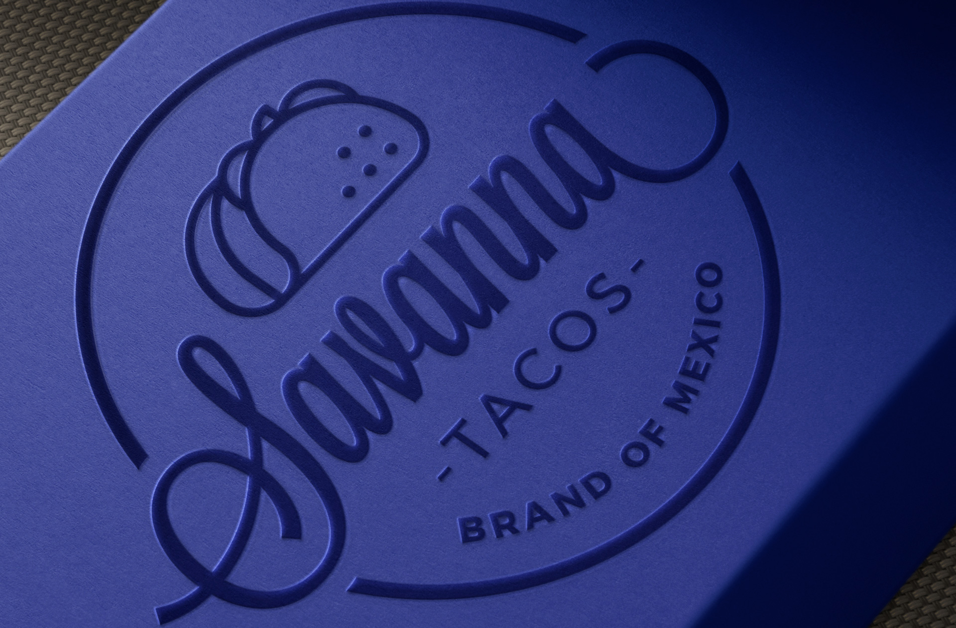 cardboard logo mockup