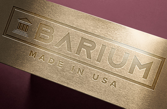 Luxury Gold Foil Logo Mockup on Textured Surface