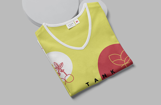Dynamic Tank Top Mockup with Front and Back Views