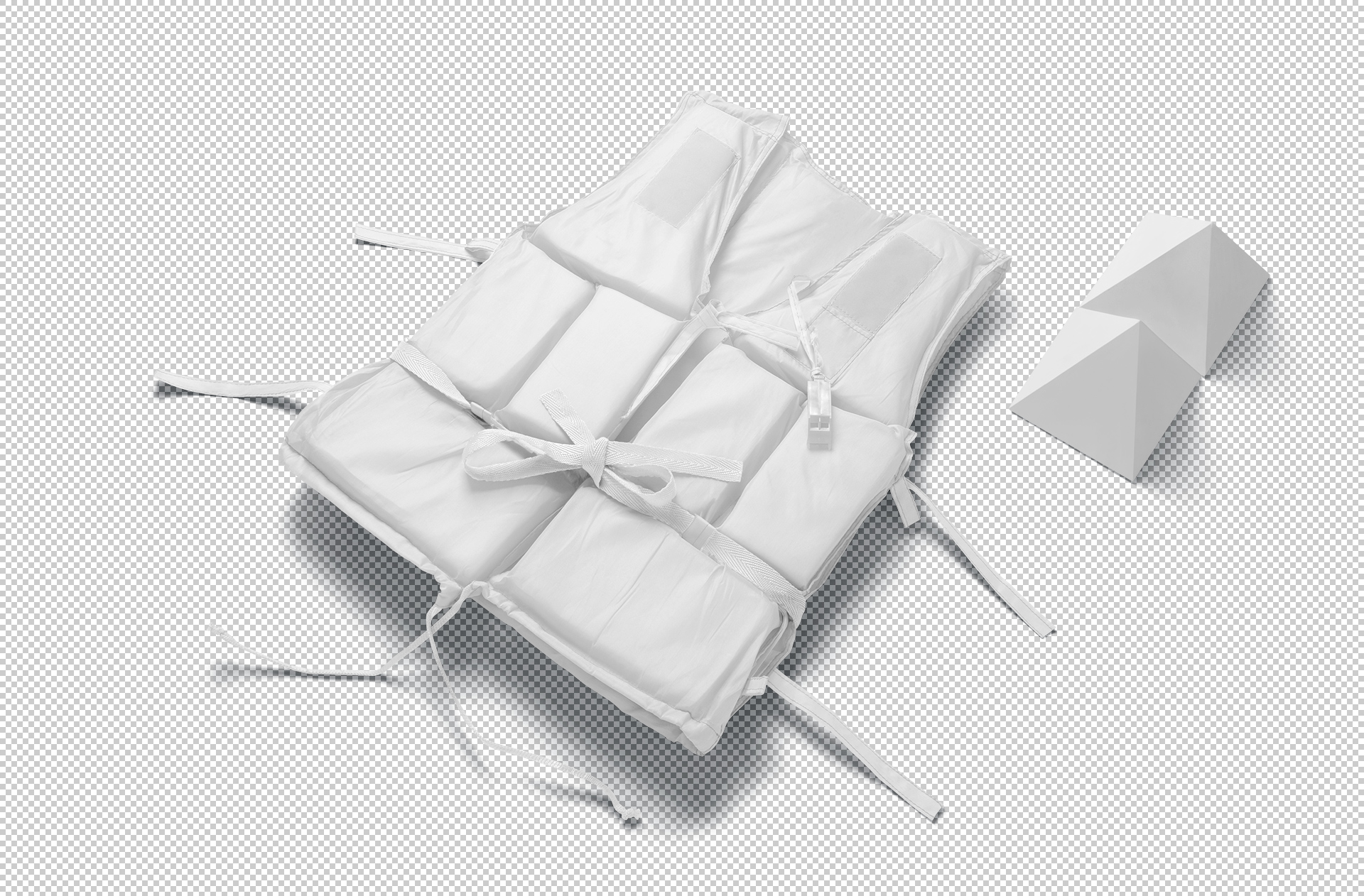 Dynamic Life Jacket Mockup with Realistic Details