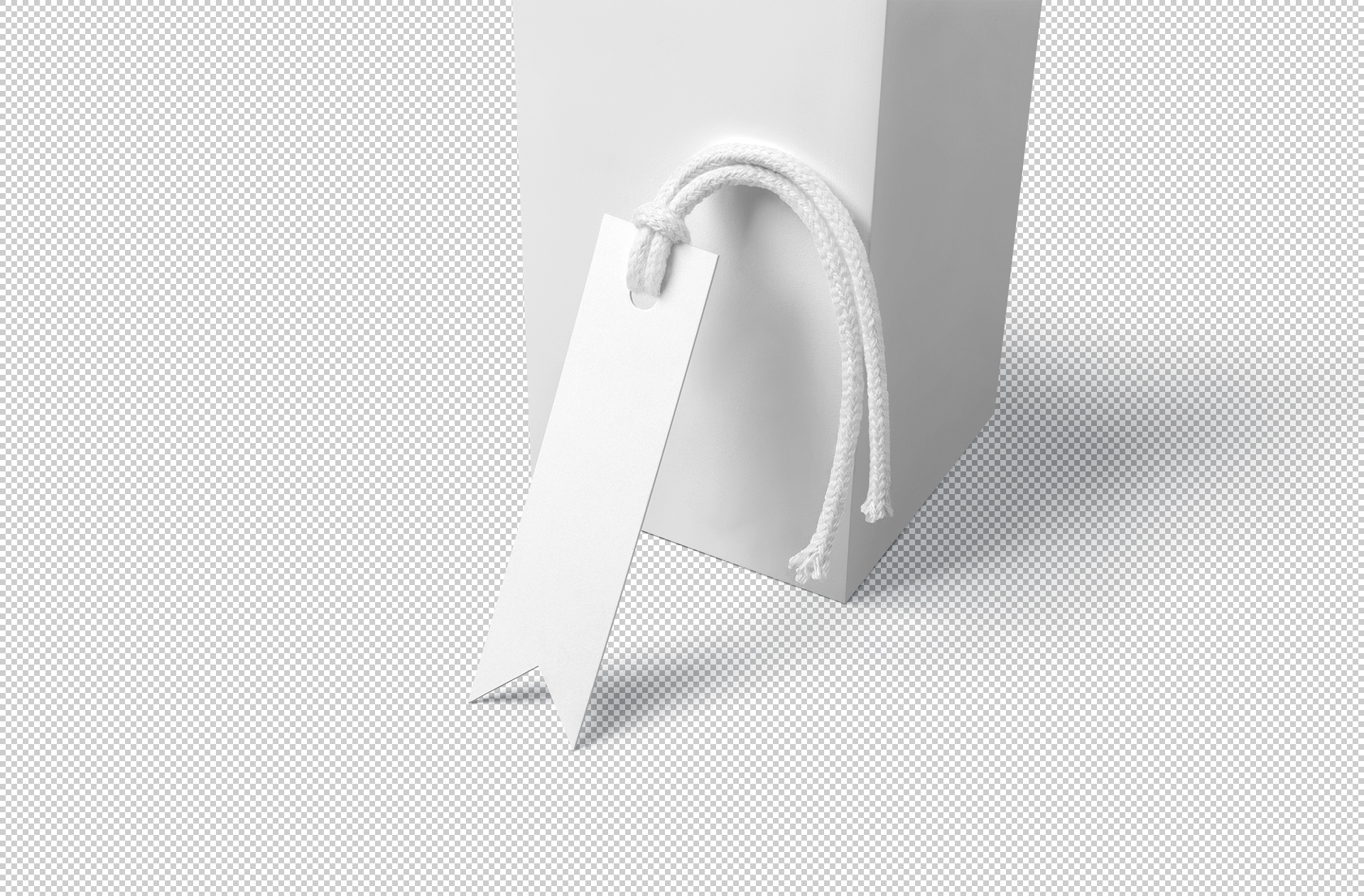 garment tag mock-up PSD