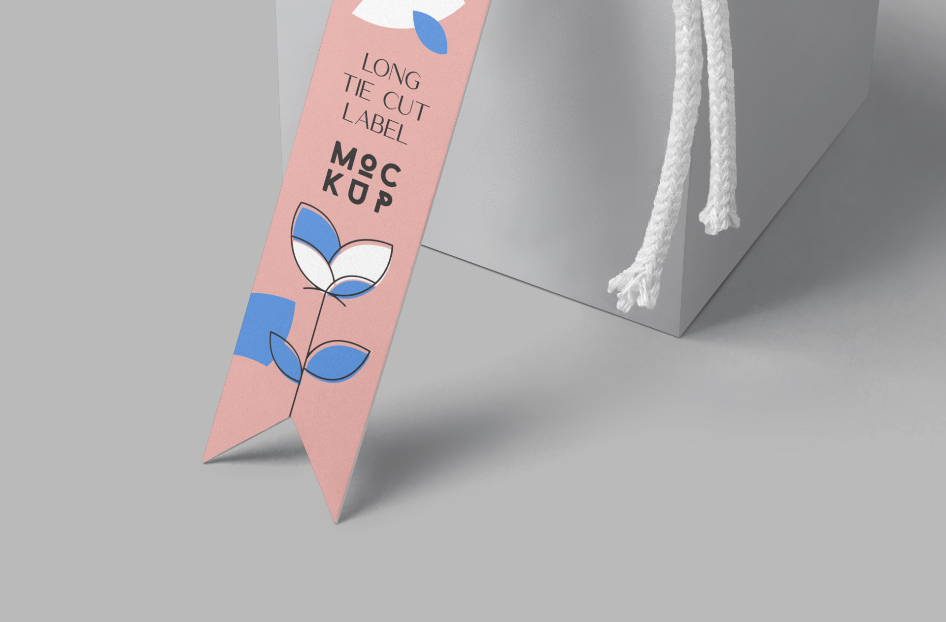 garment tag mock-up PSD
