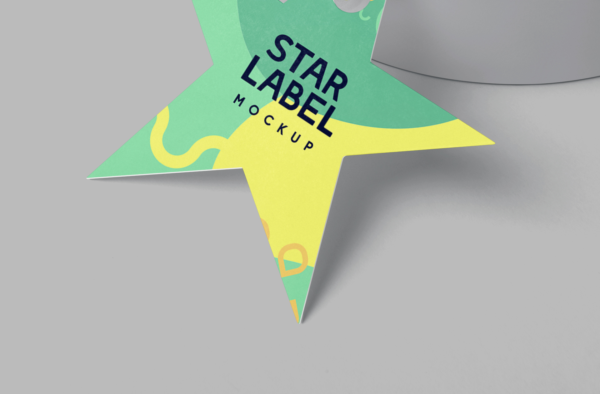 colorful label mock-up