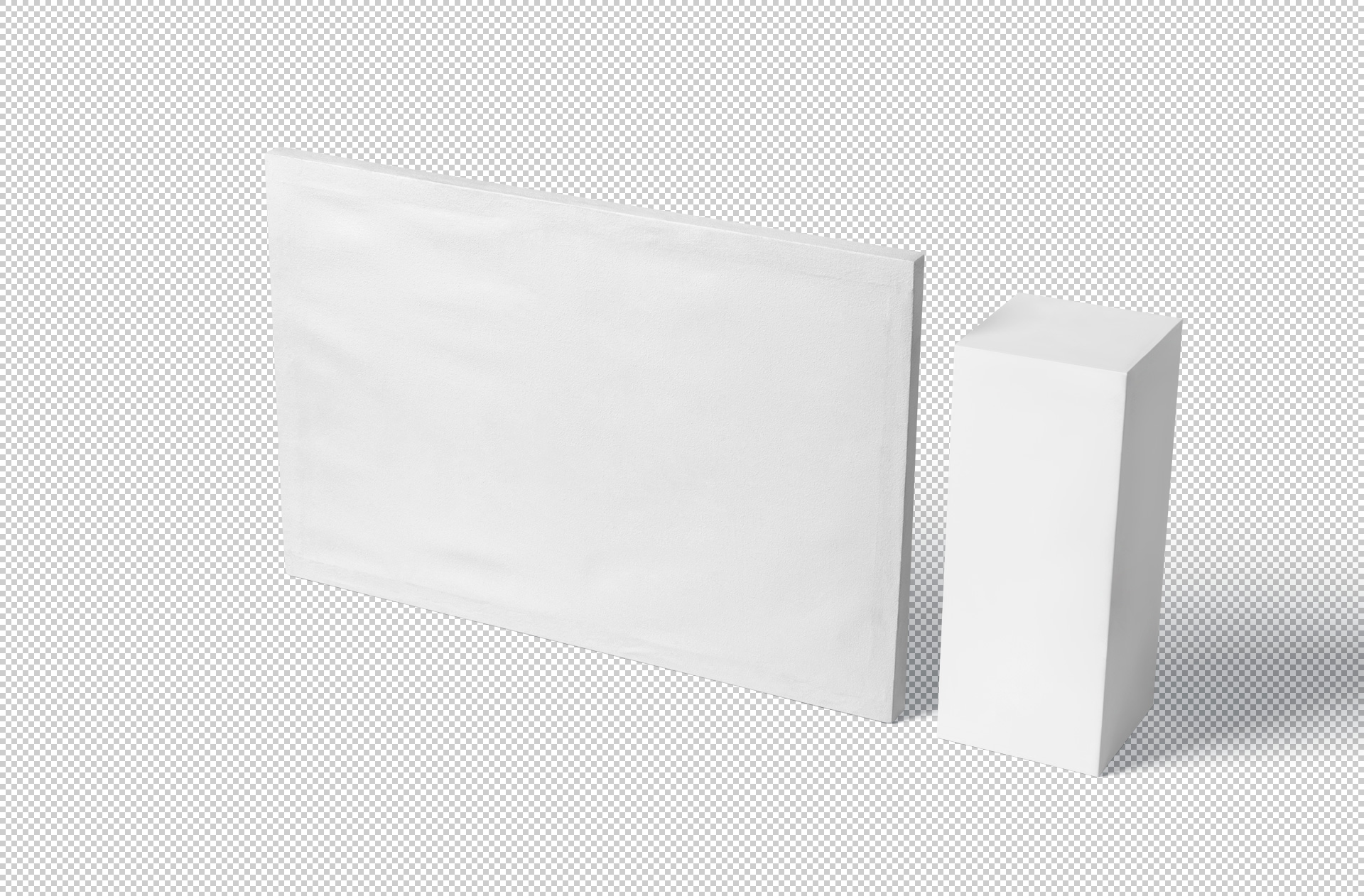 horizontal canvas mock-up