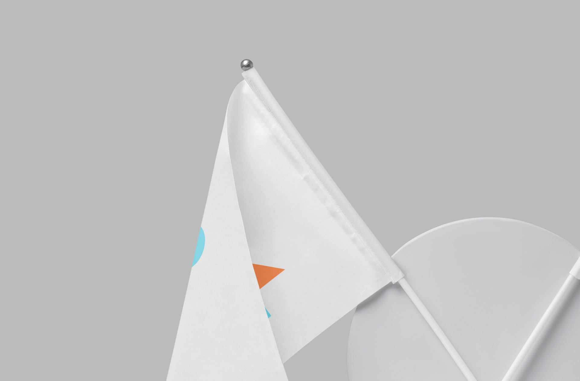 corporate branding flag mock-up