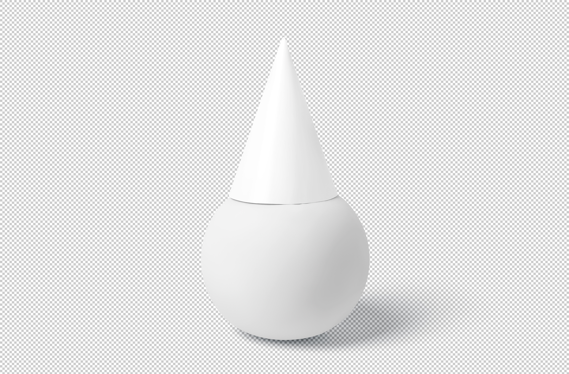 modern party hat mock-up