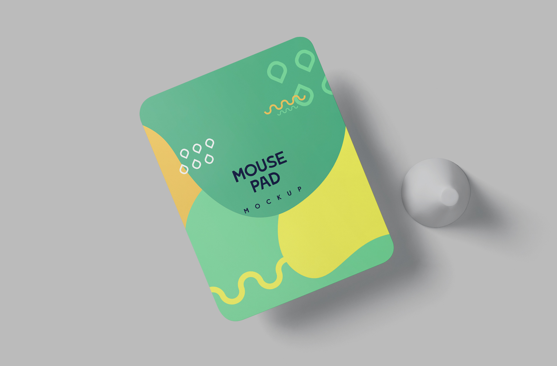 Realistic Rectangle Mouse Pad Mockup with Modern Design