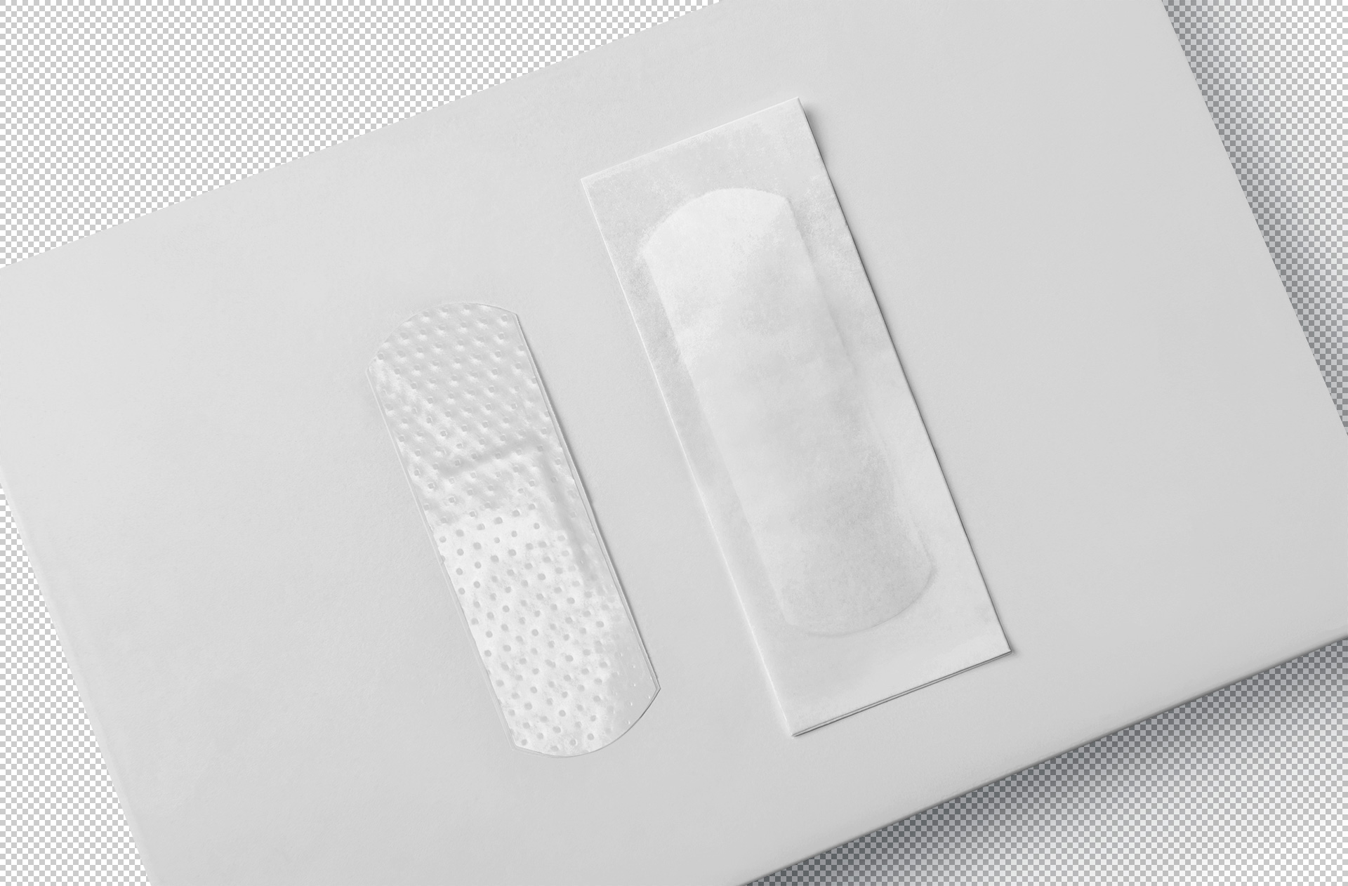 adhesive bandage mock-up