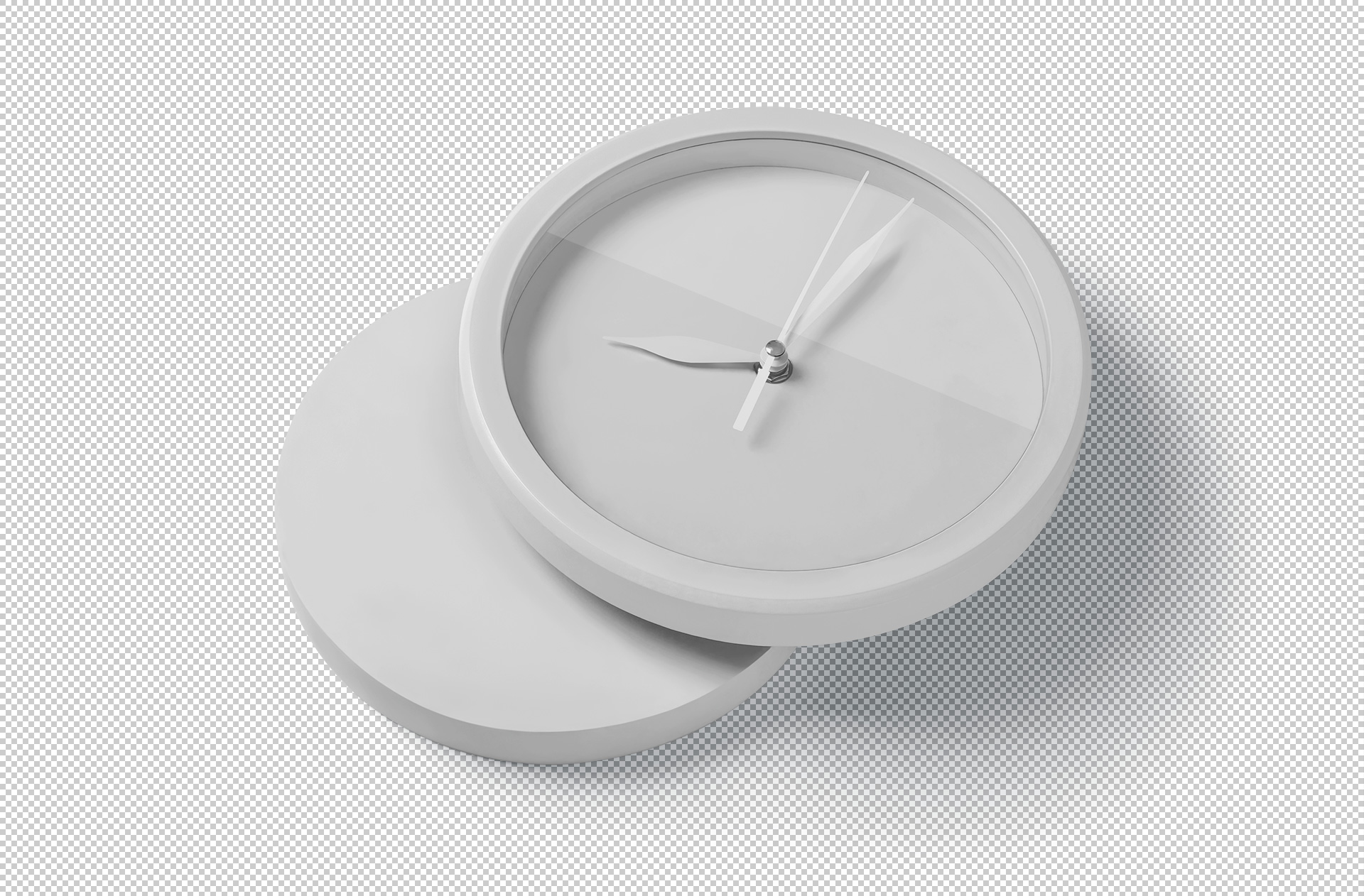 Round Wall Clock Mockup Elegant Design