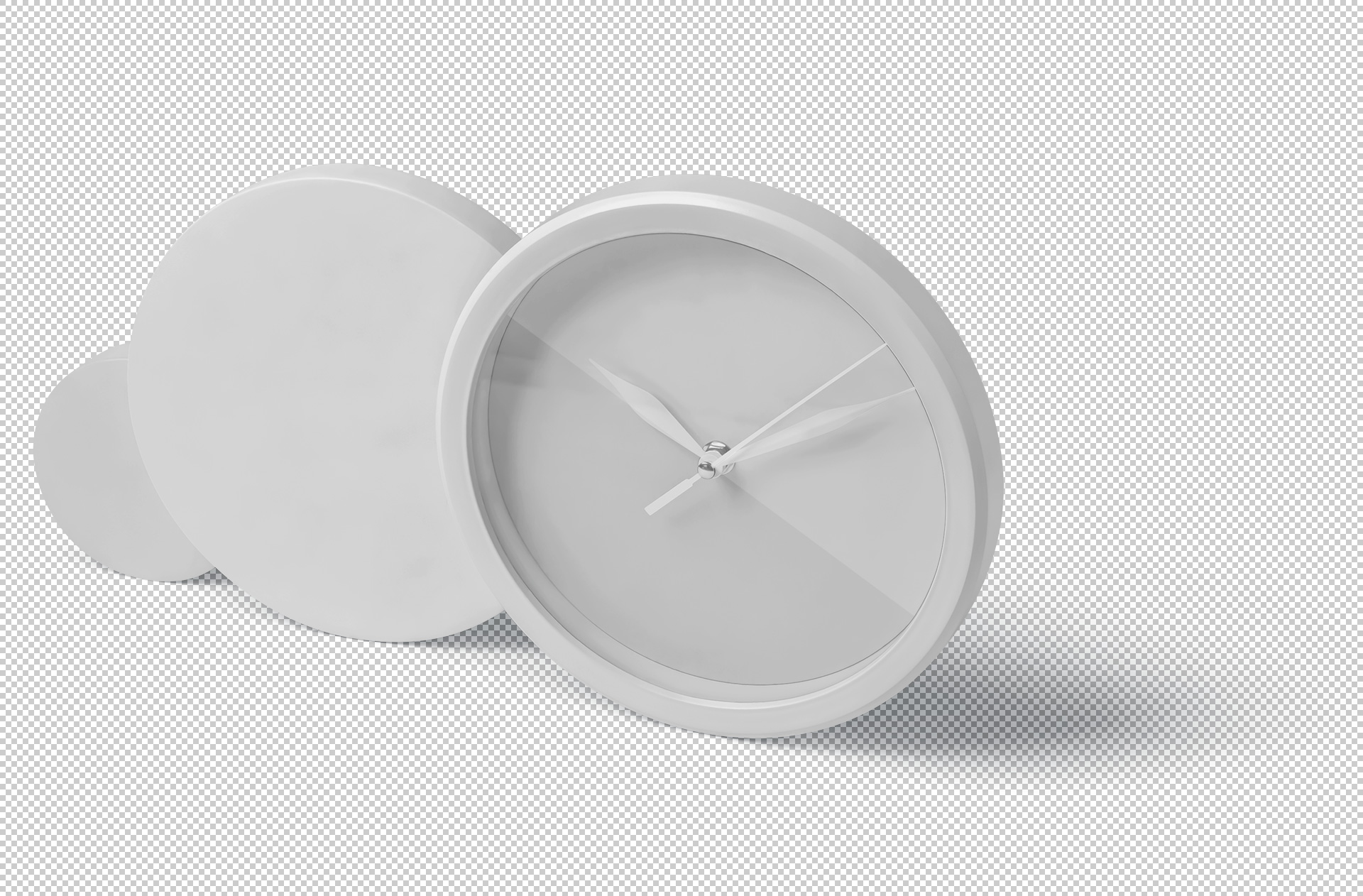 modern clock mock-up