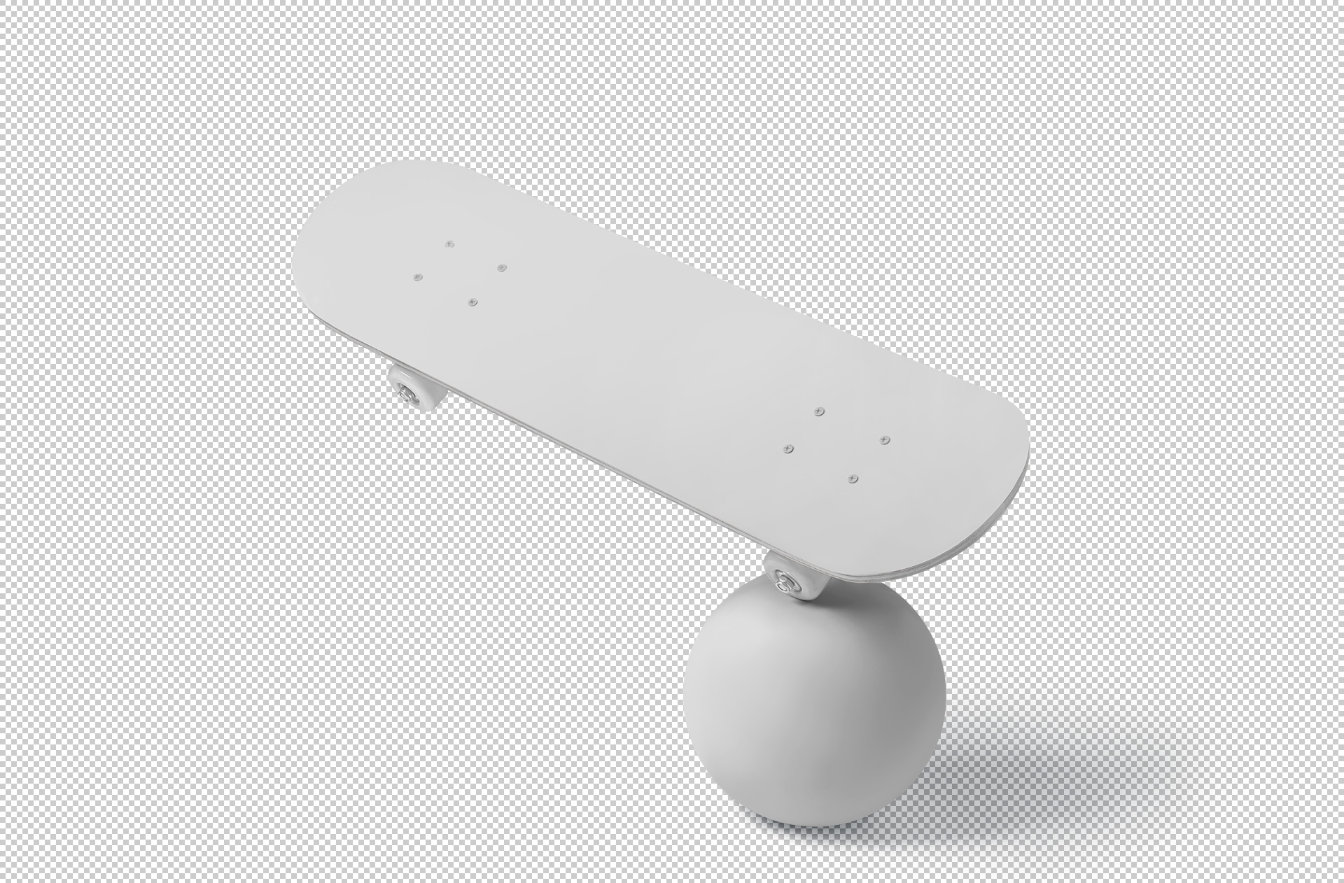 3D skateboard render