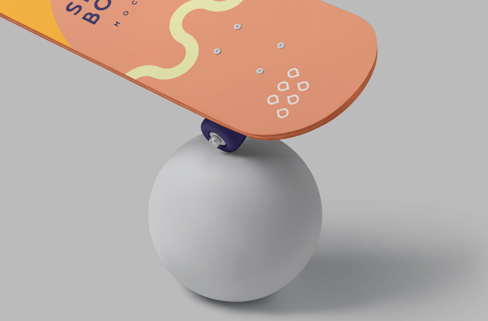 3D skateboard render