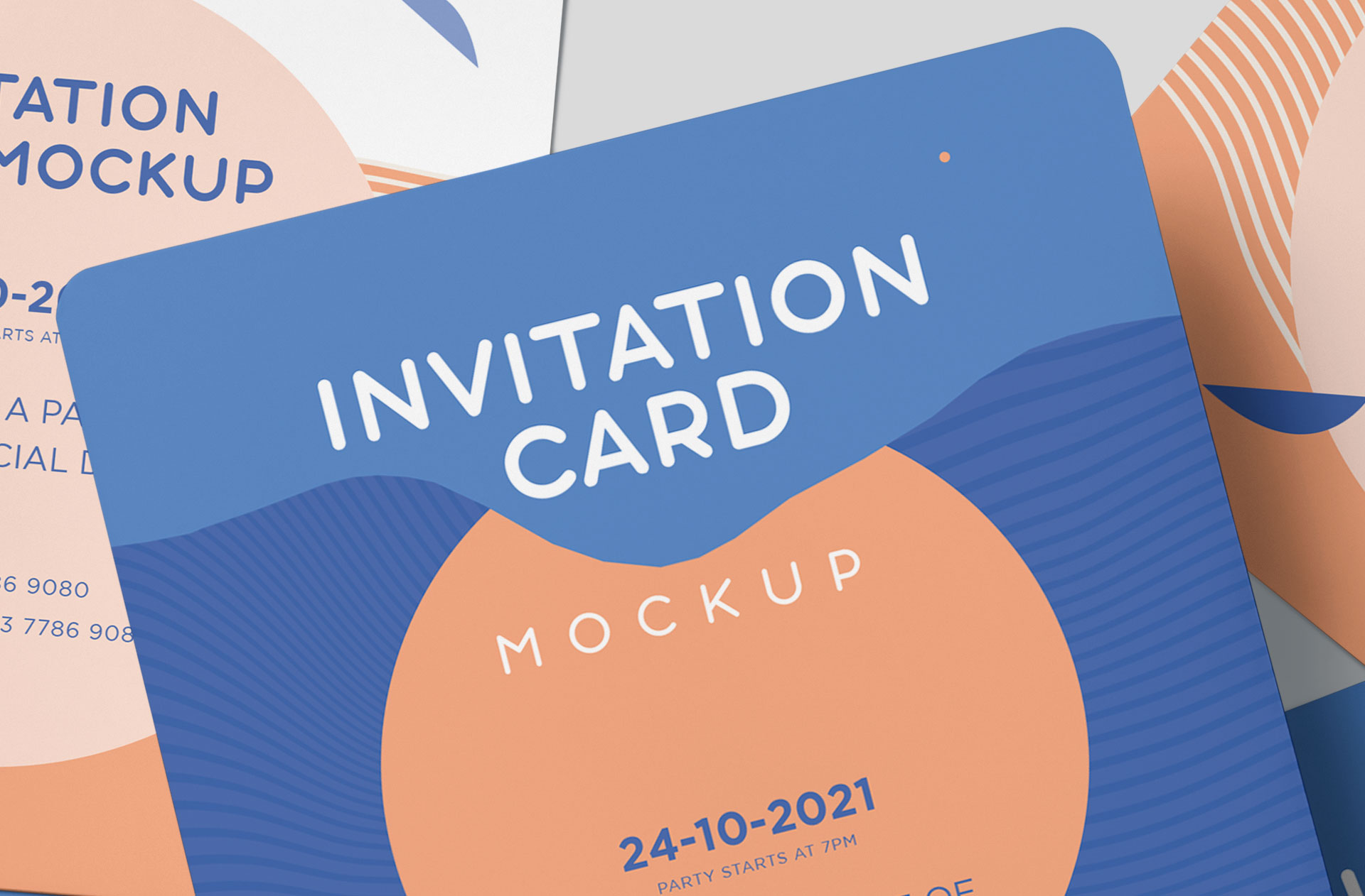 birthday invitation mockup