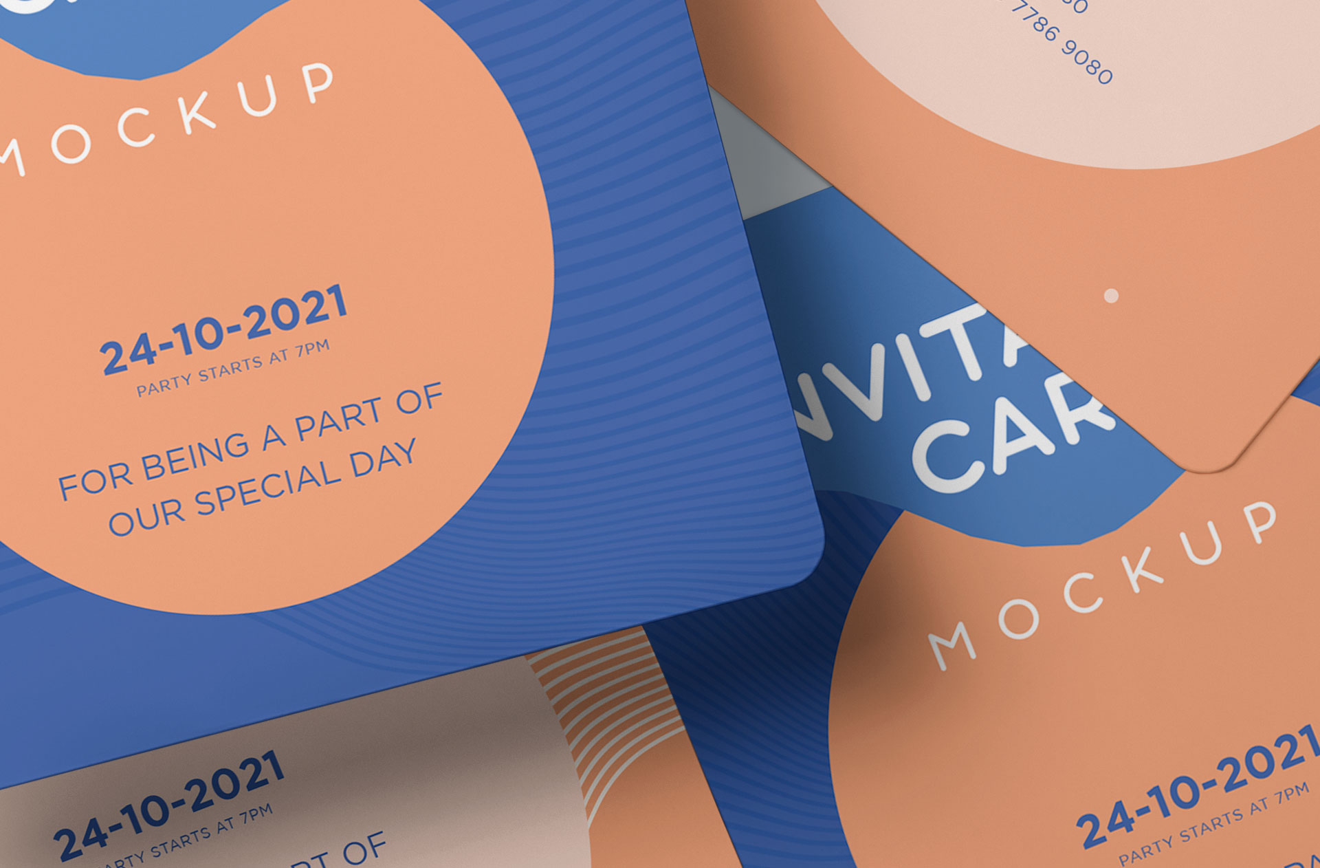 birthday invitation mockup