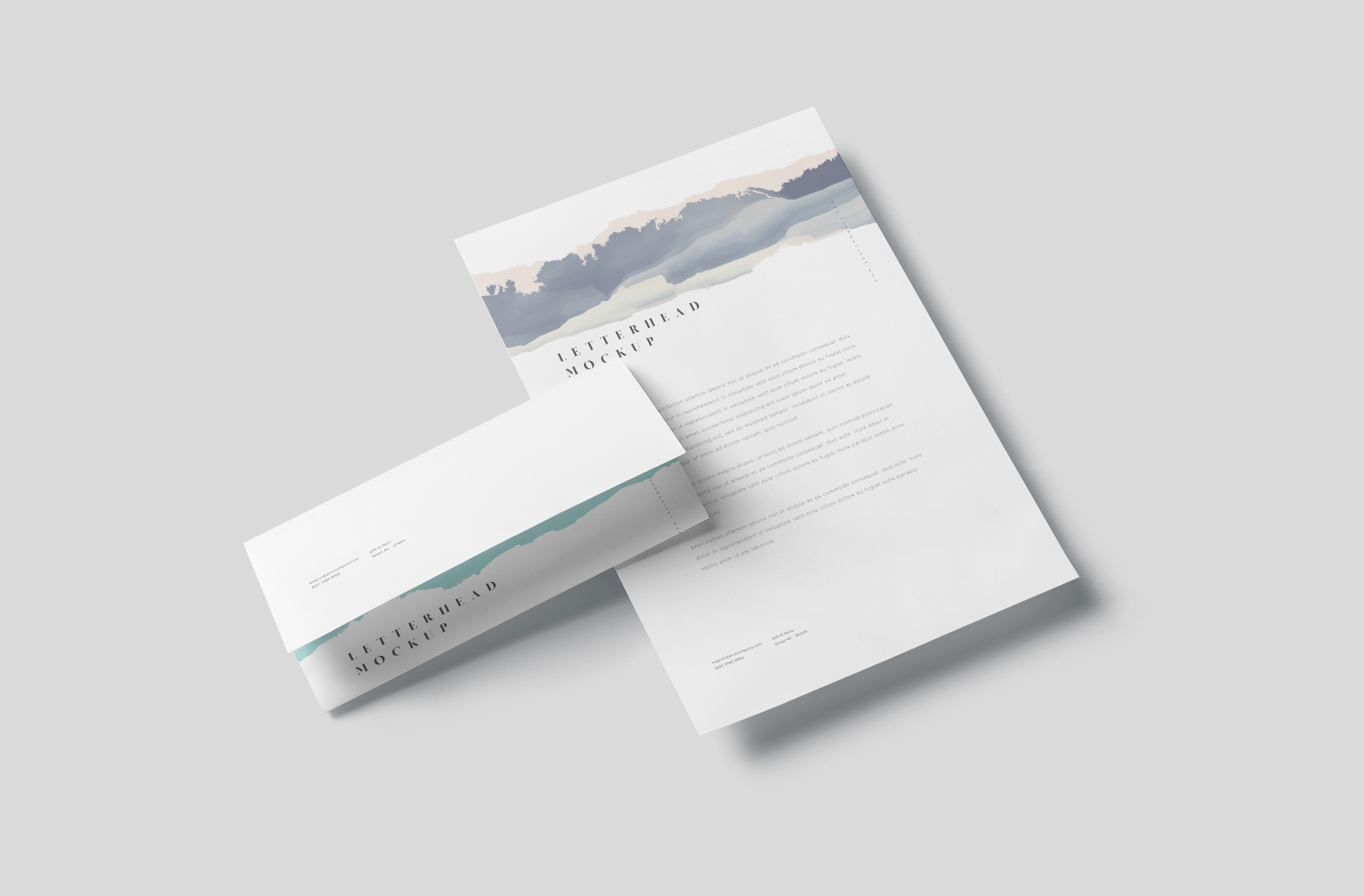 Letterhead Mockup with Envelope – Elegant Design