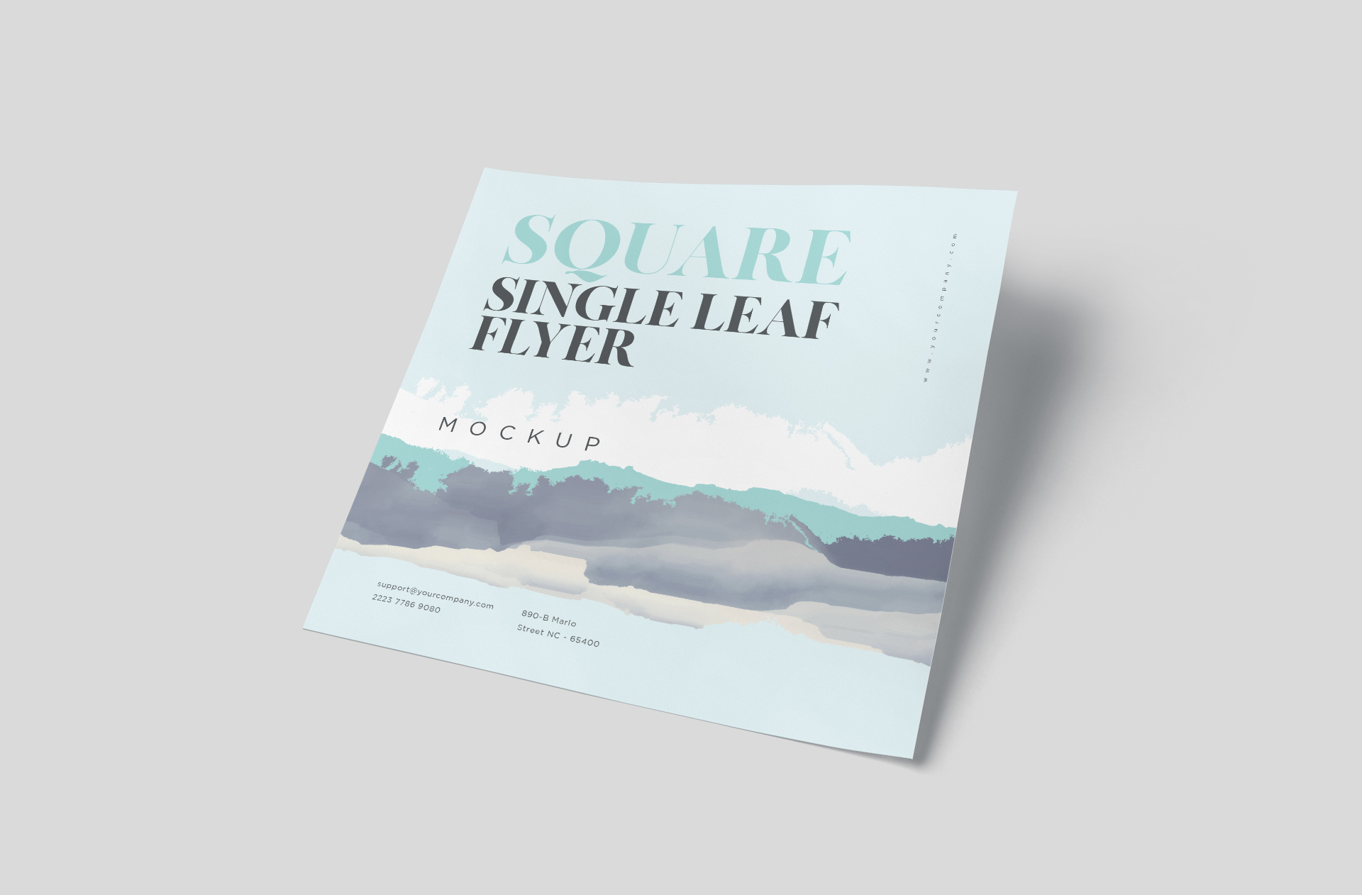 Stylish Square Flyer Mockup – Print-Ready PSD