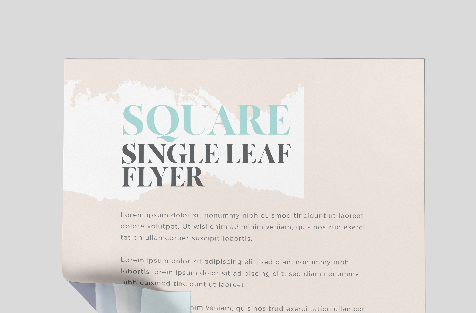floating flyer PSD