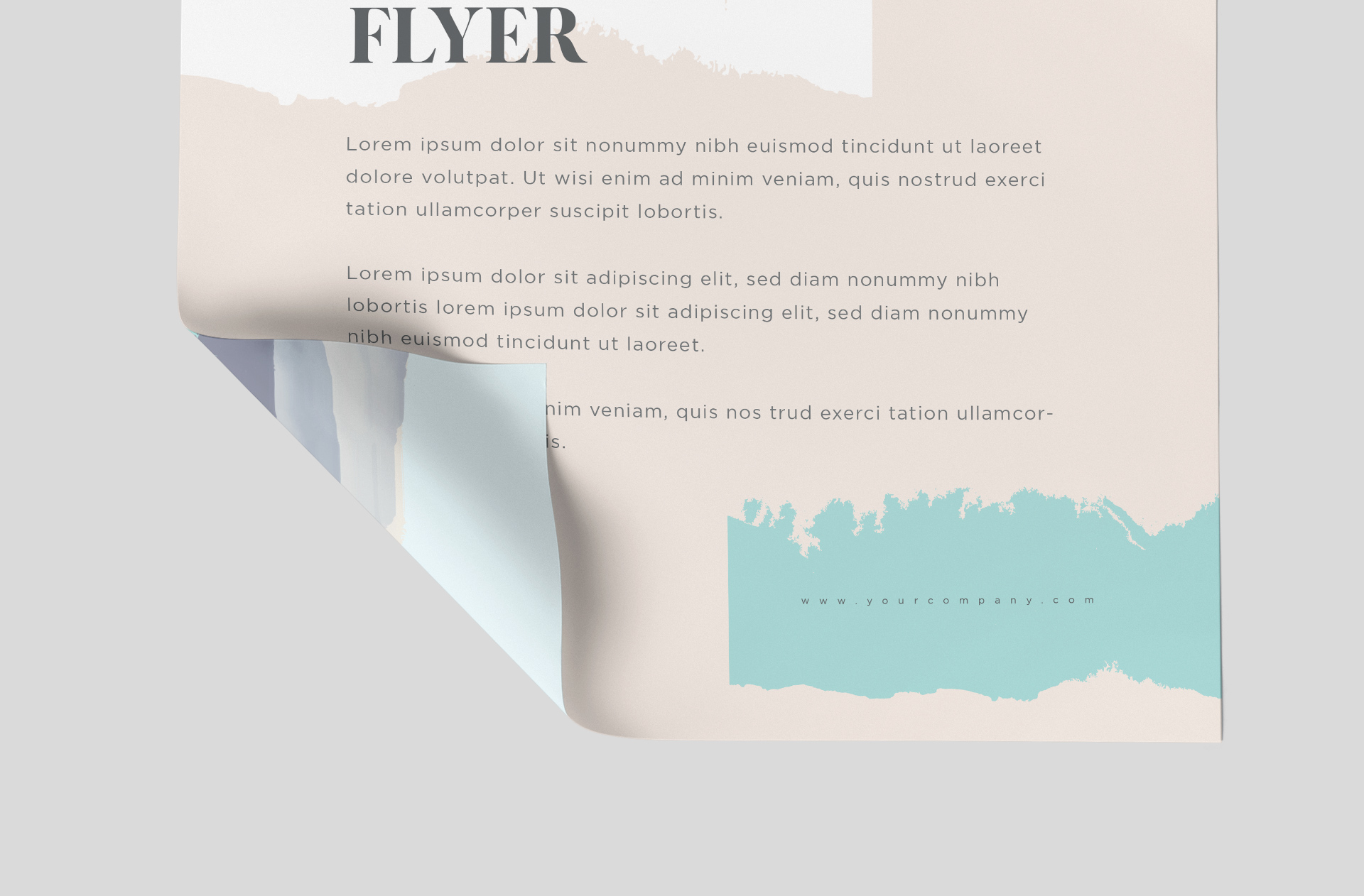 floating flyer PSD