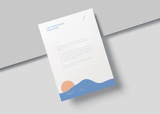 Professional Business Letterhead Mockup – Print-Ready