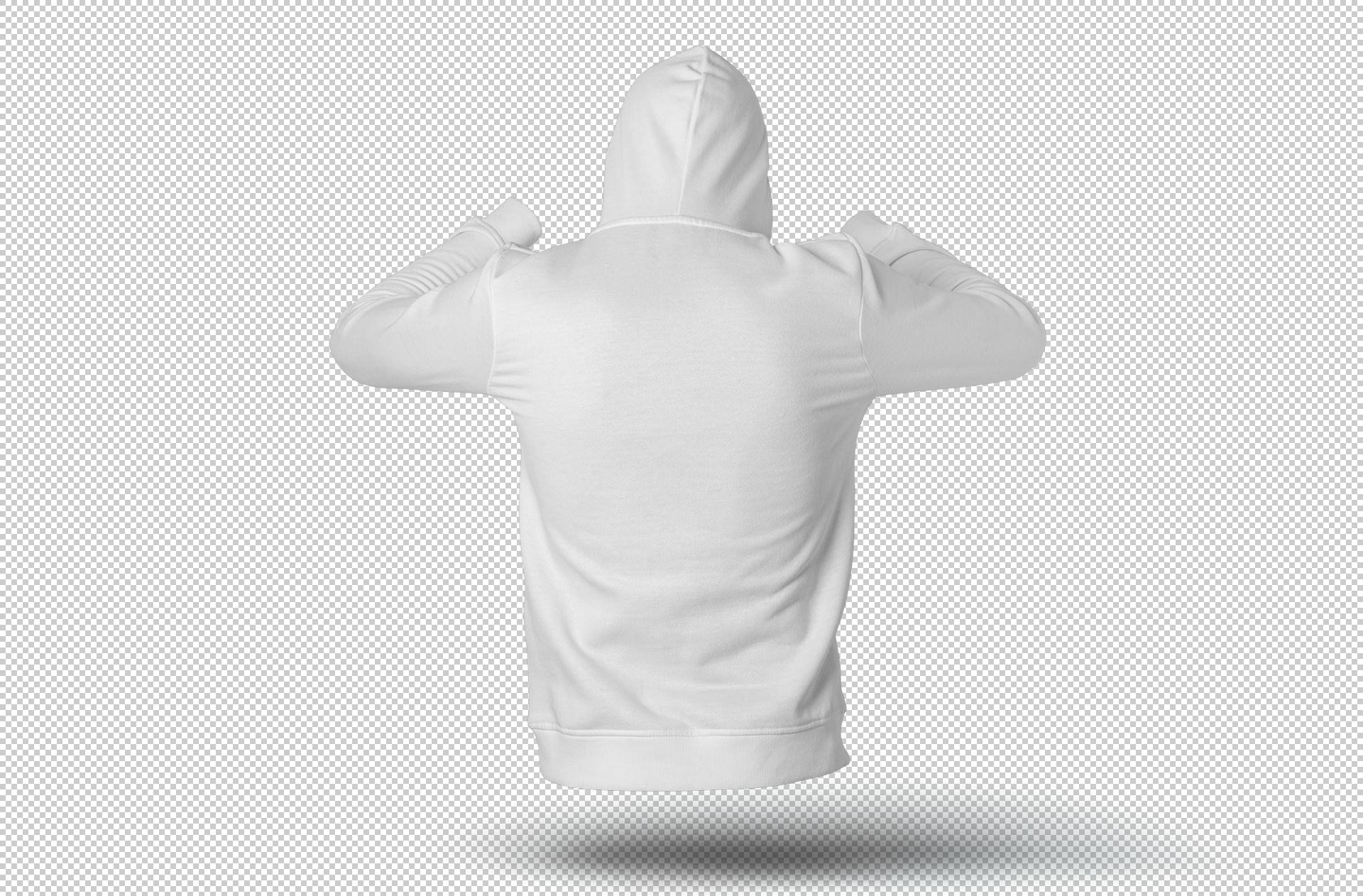 back view hoodie mock-up