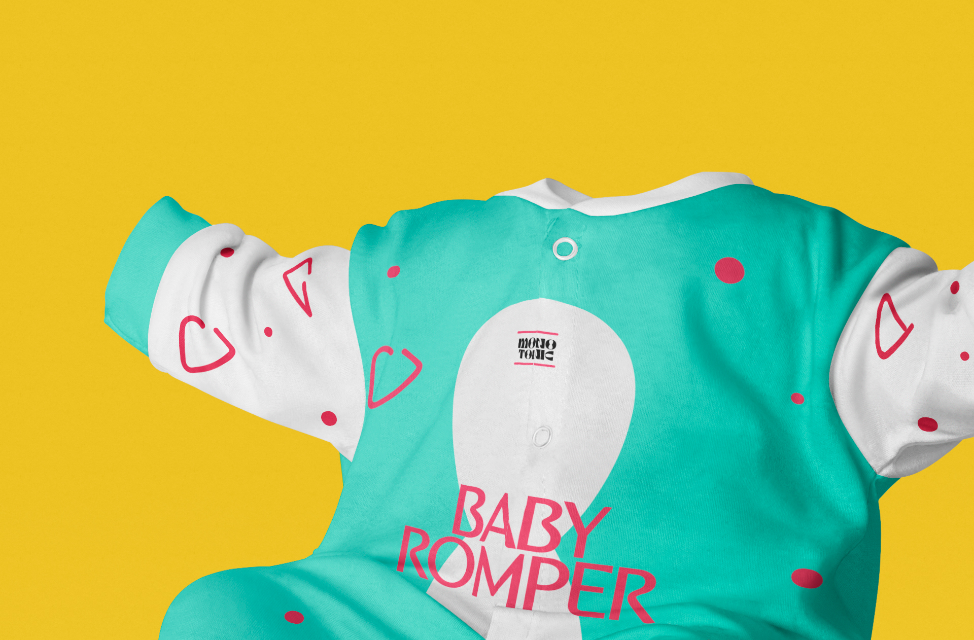 3D baby romper PSD