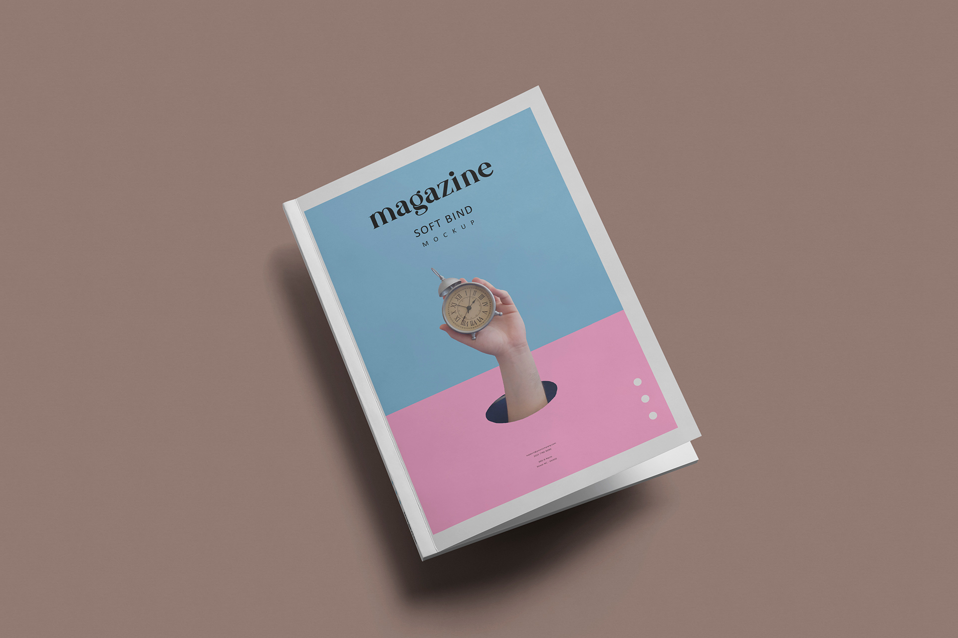 Colorful Soft Bind Magazine mockup
