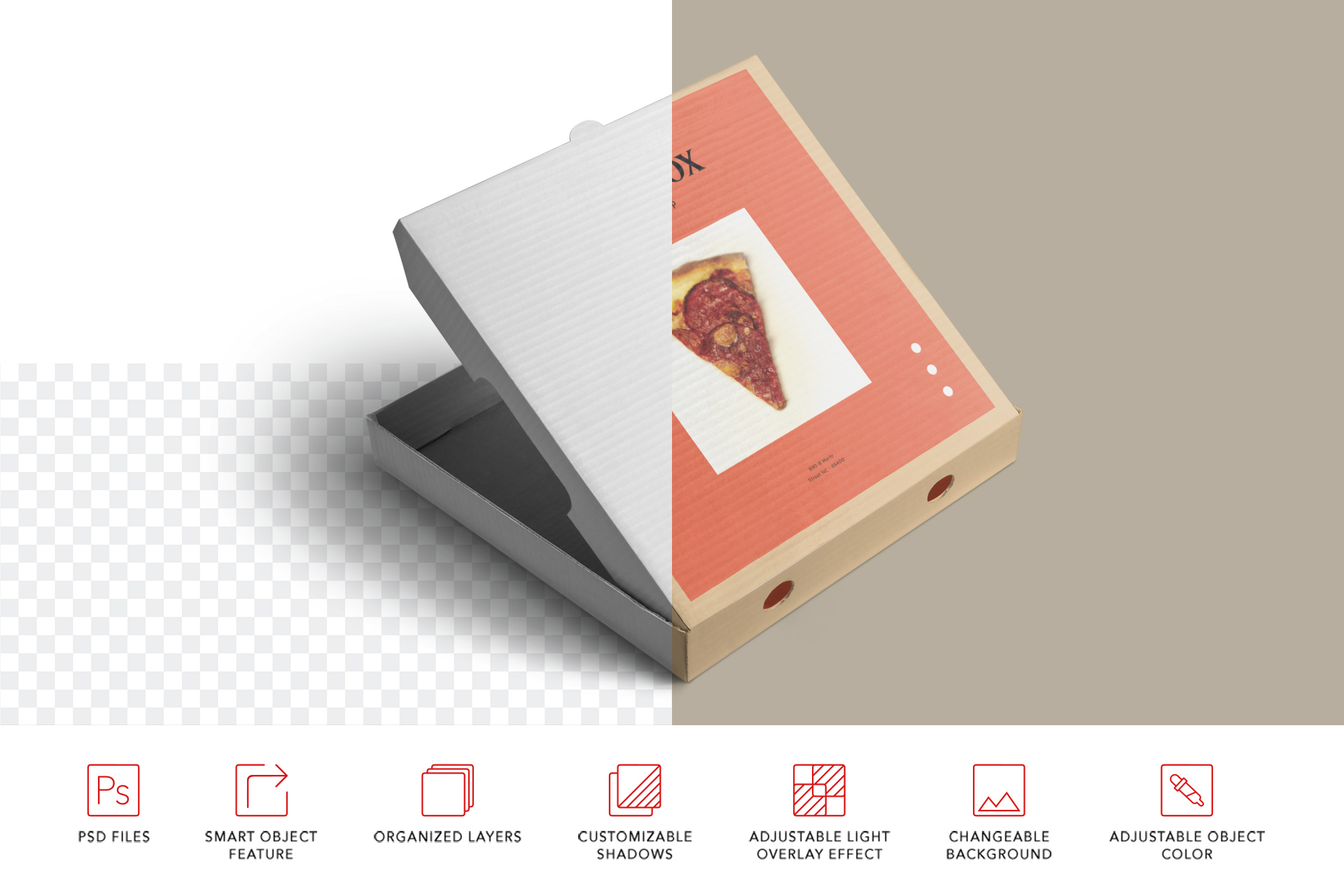 custom pizza packaging