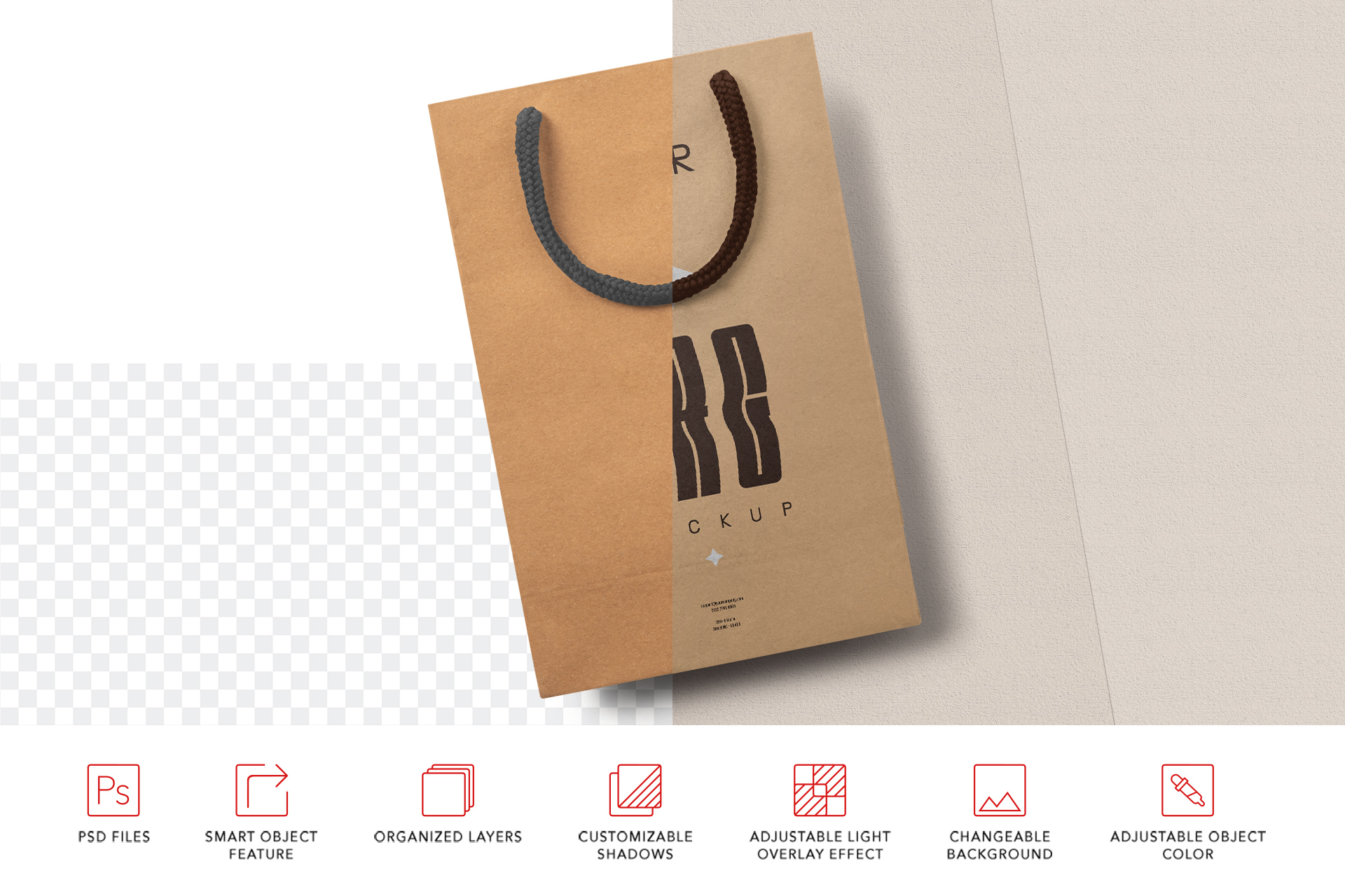 branding bag PSD