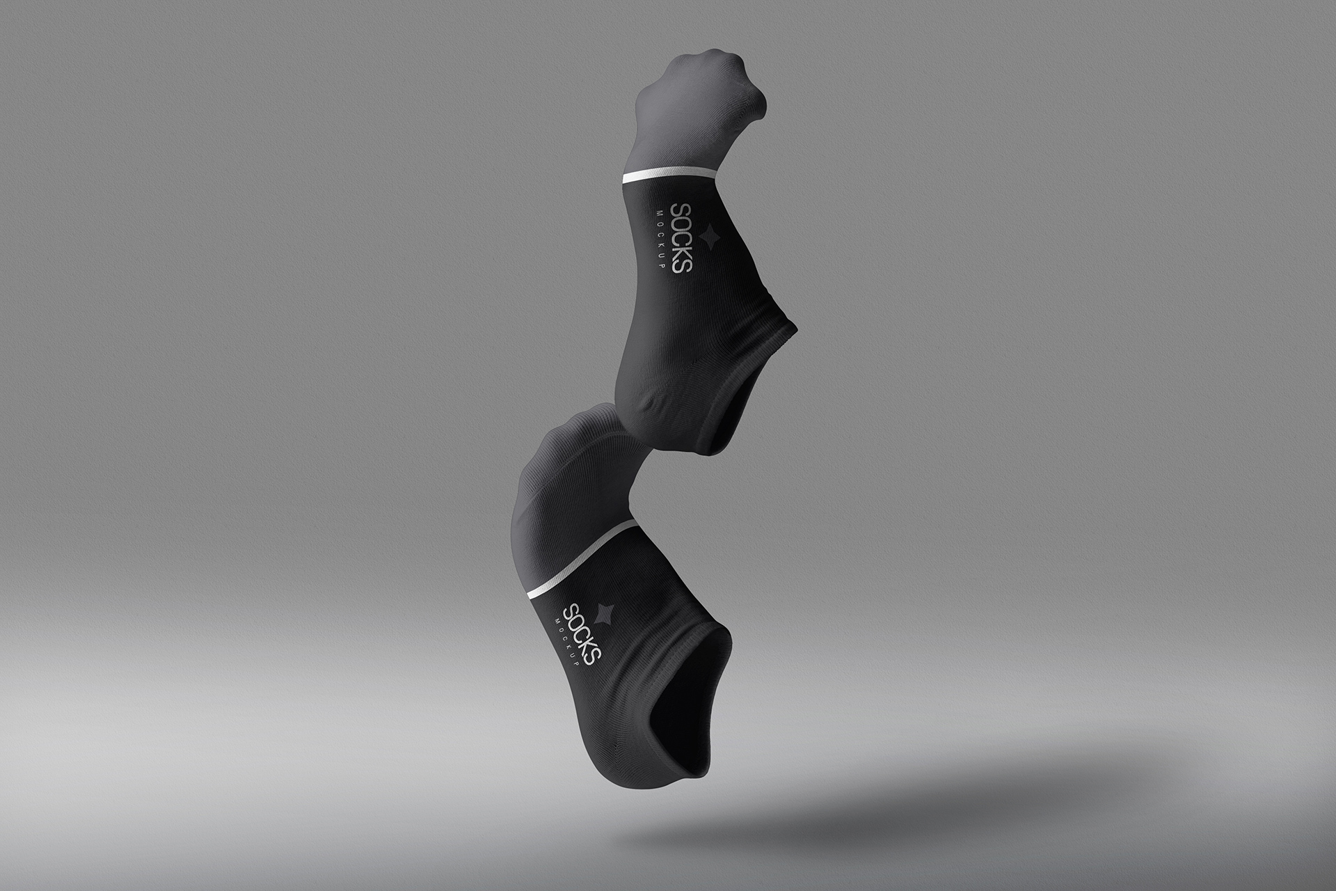 Twisted Socks Mockup Floating Motion