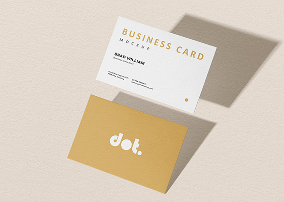 Professional Grid Business Card mockup