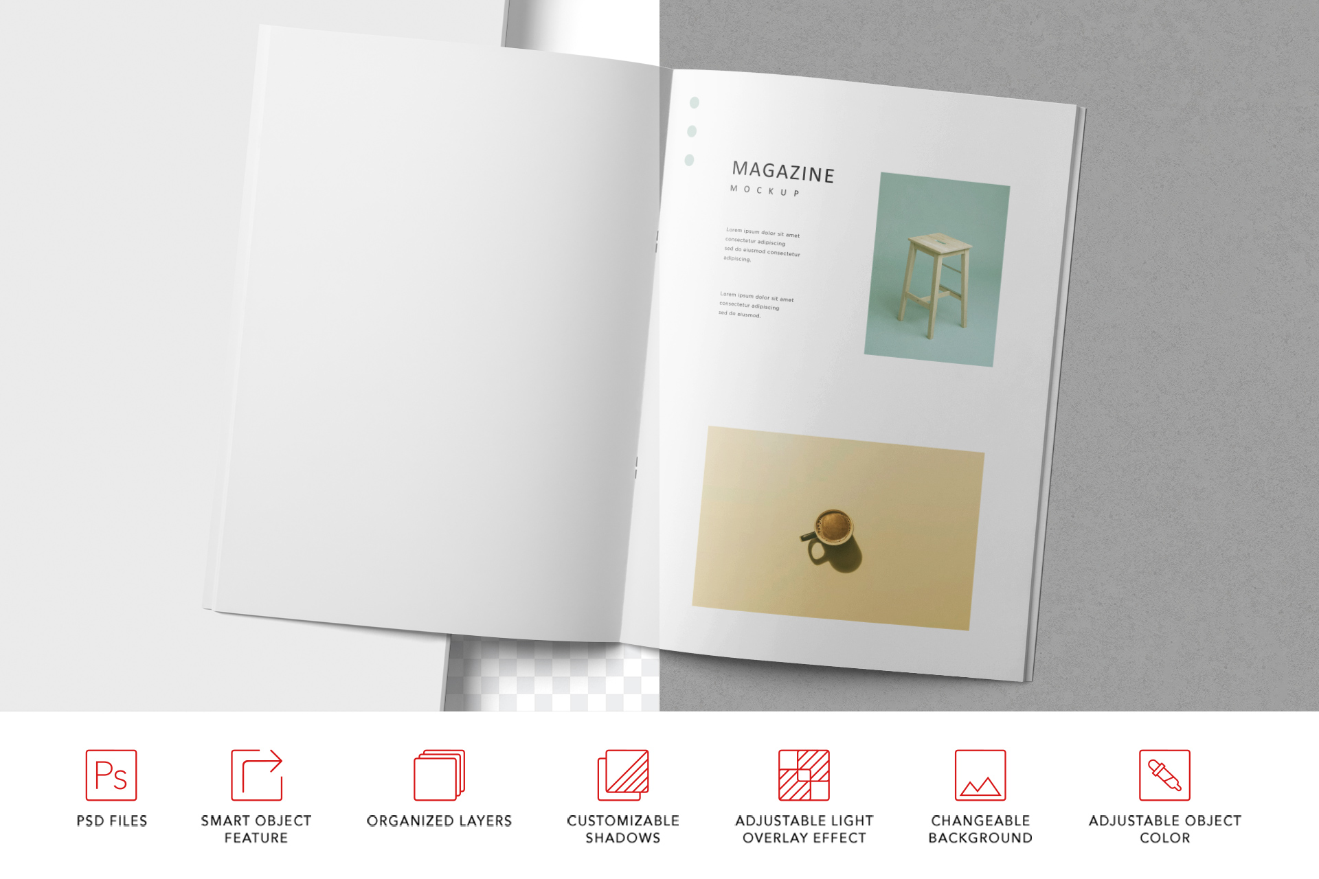 interior magazine mockup