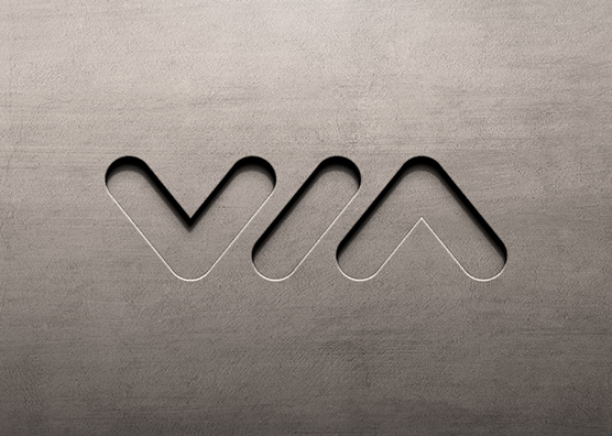 Cut-Out Logo mockup on Concrete Wall Texture