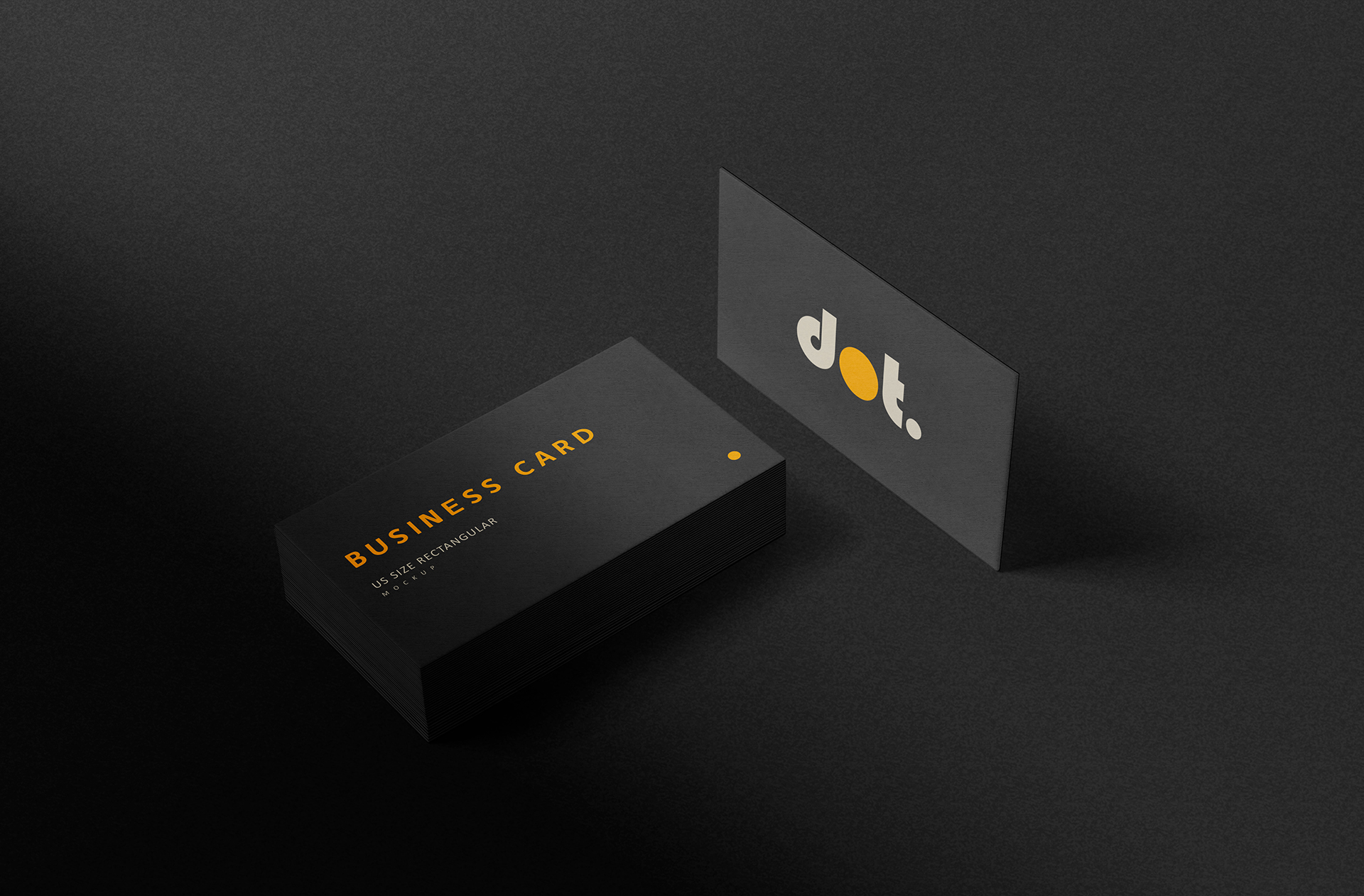 Floating Business Card Mockup – Elegant Display