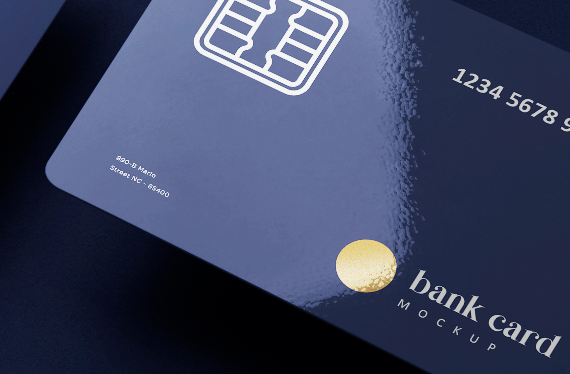 bank card mockup