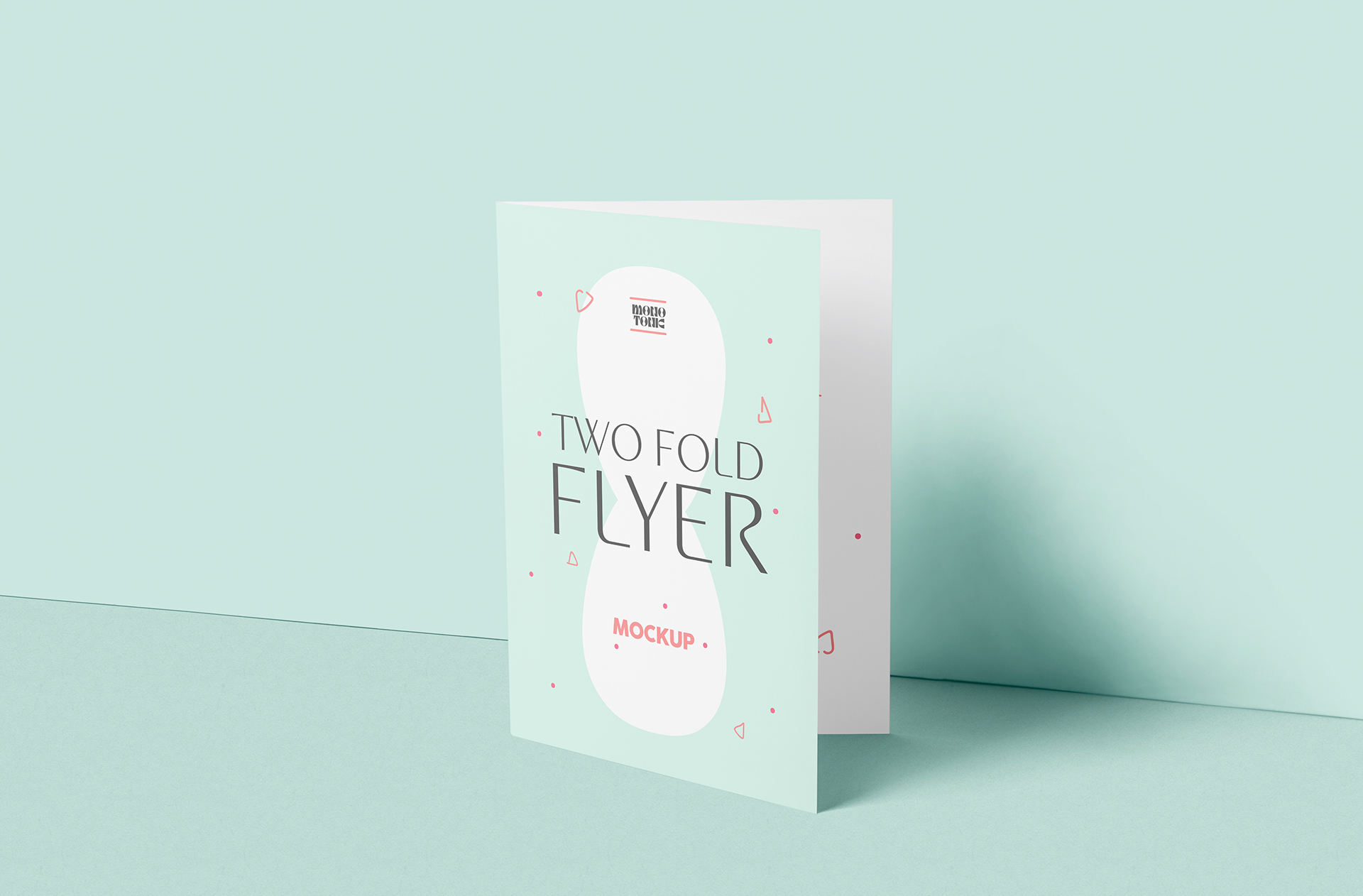 Standing Two-Fold Flyer Mockup – Professional Design