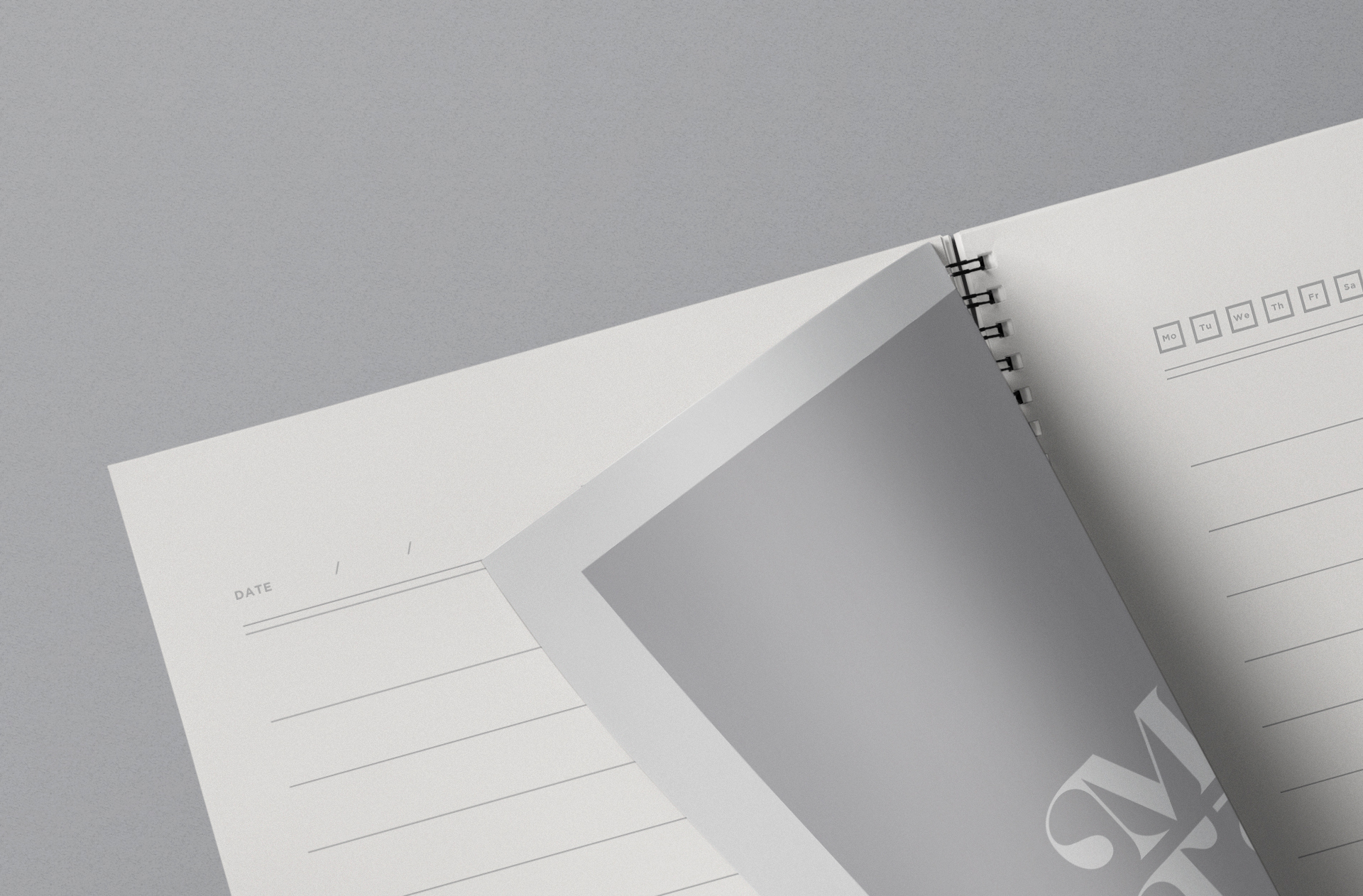 advertising notebook mock-up