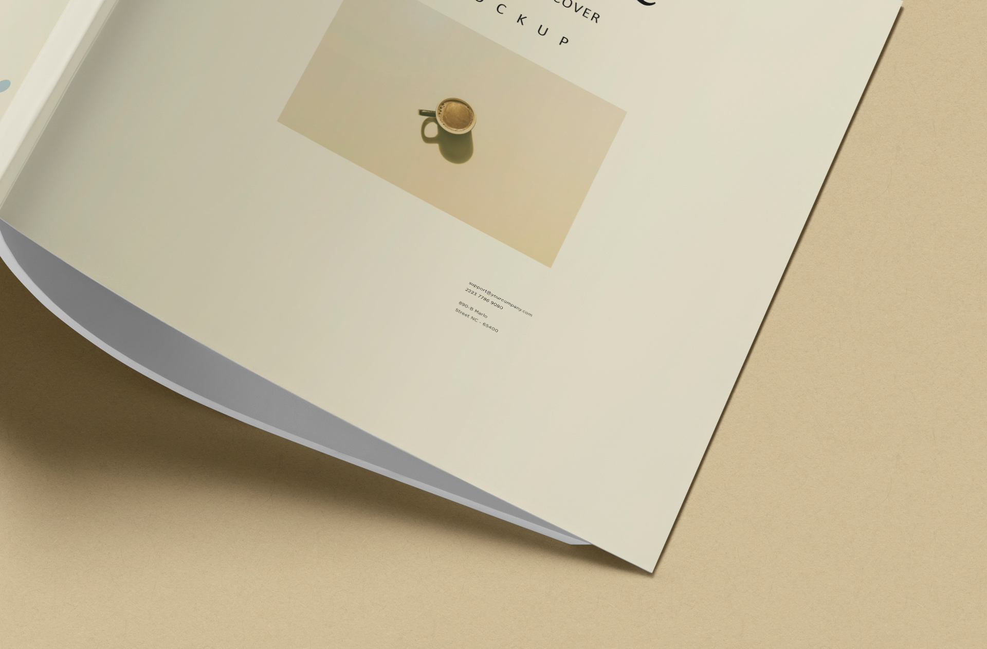 advertising magazine mock-up