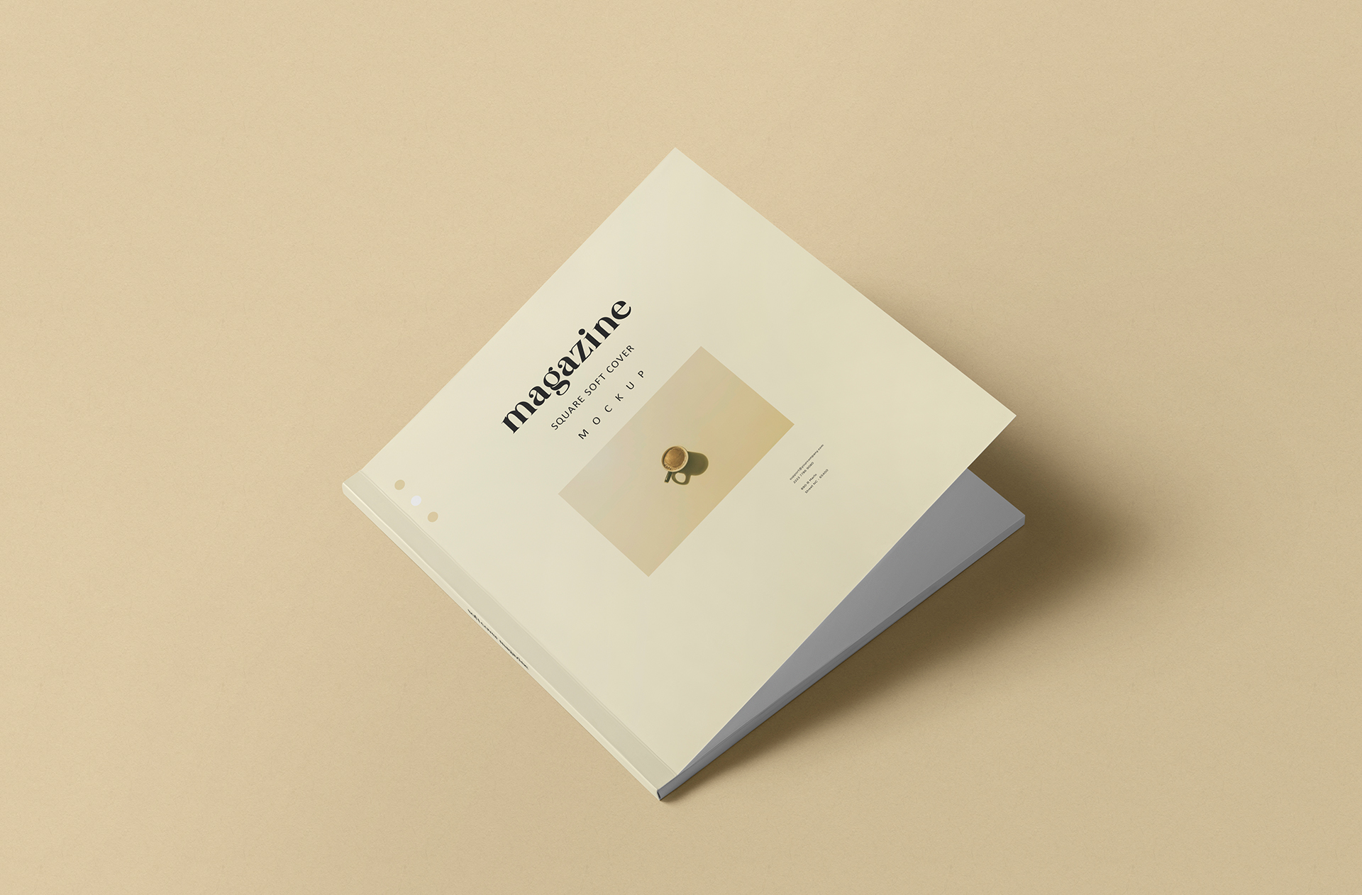Closed Square Magazine Mockup – Professional Design