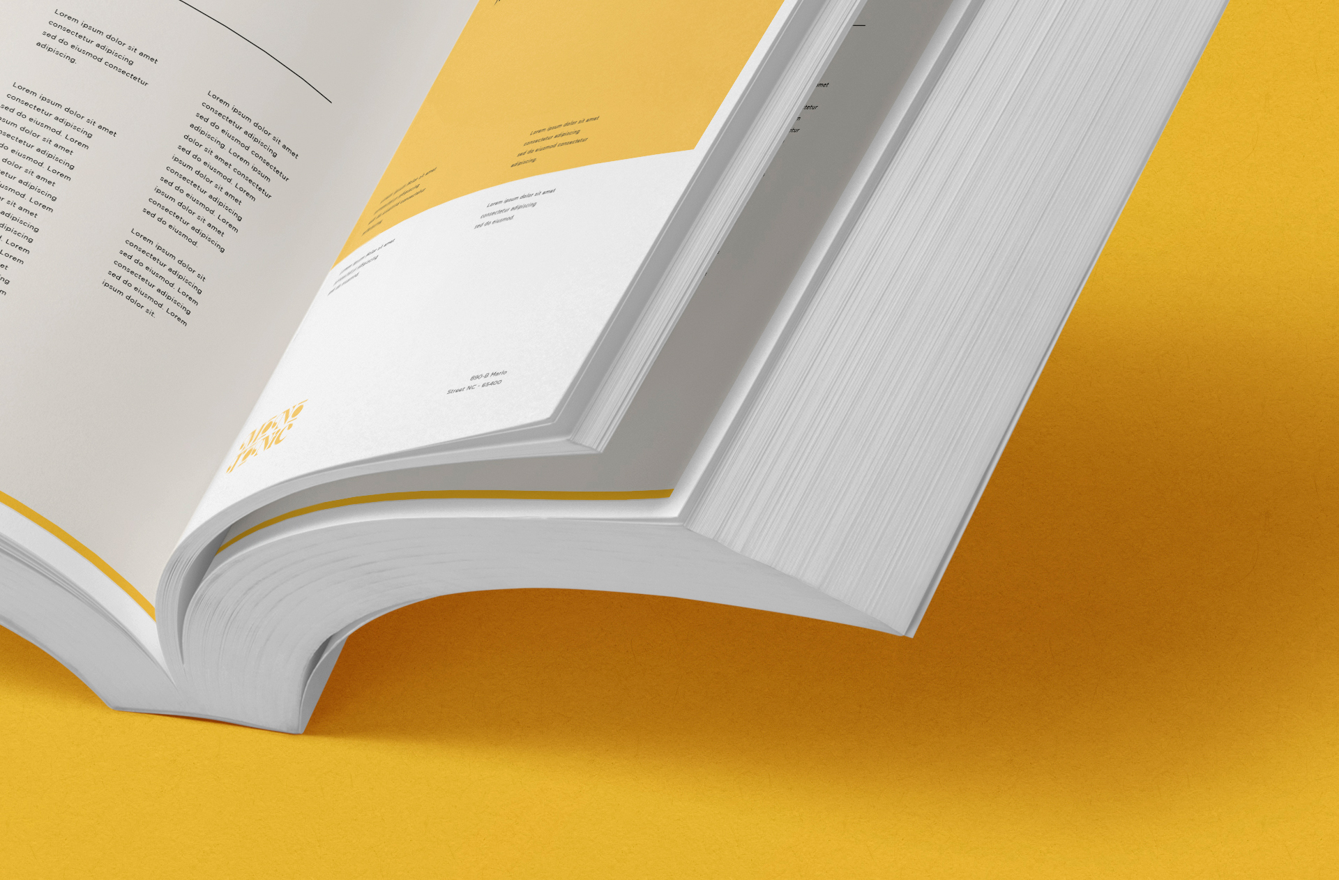 advertising book mock-up