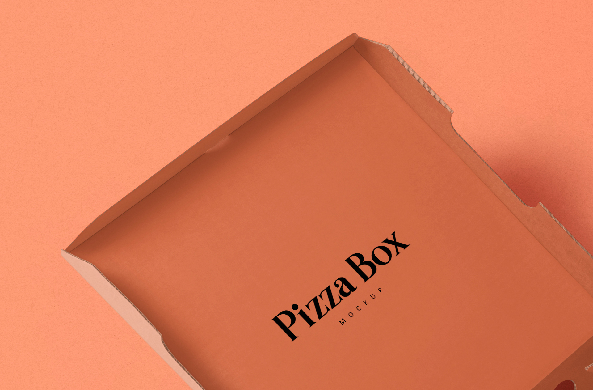 cardboard pizza box PSD